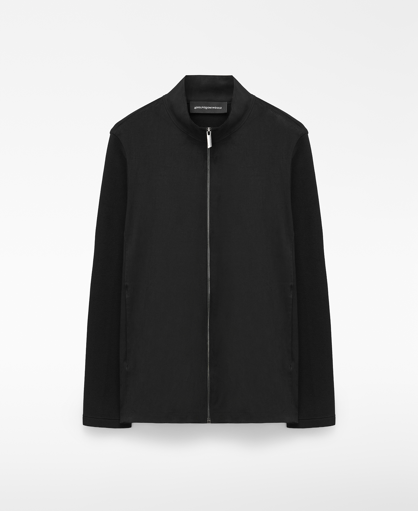 Faux suede and knit jacket image number 4