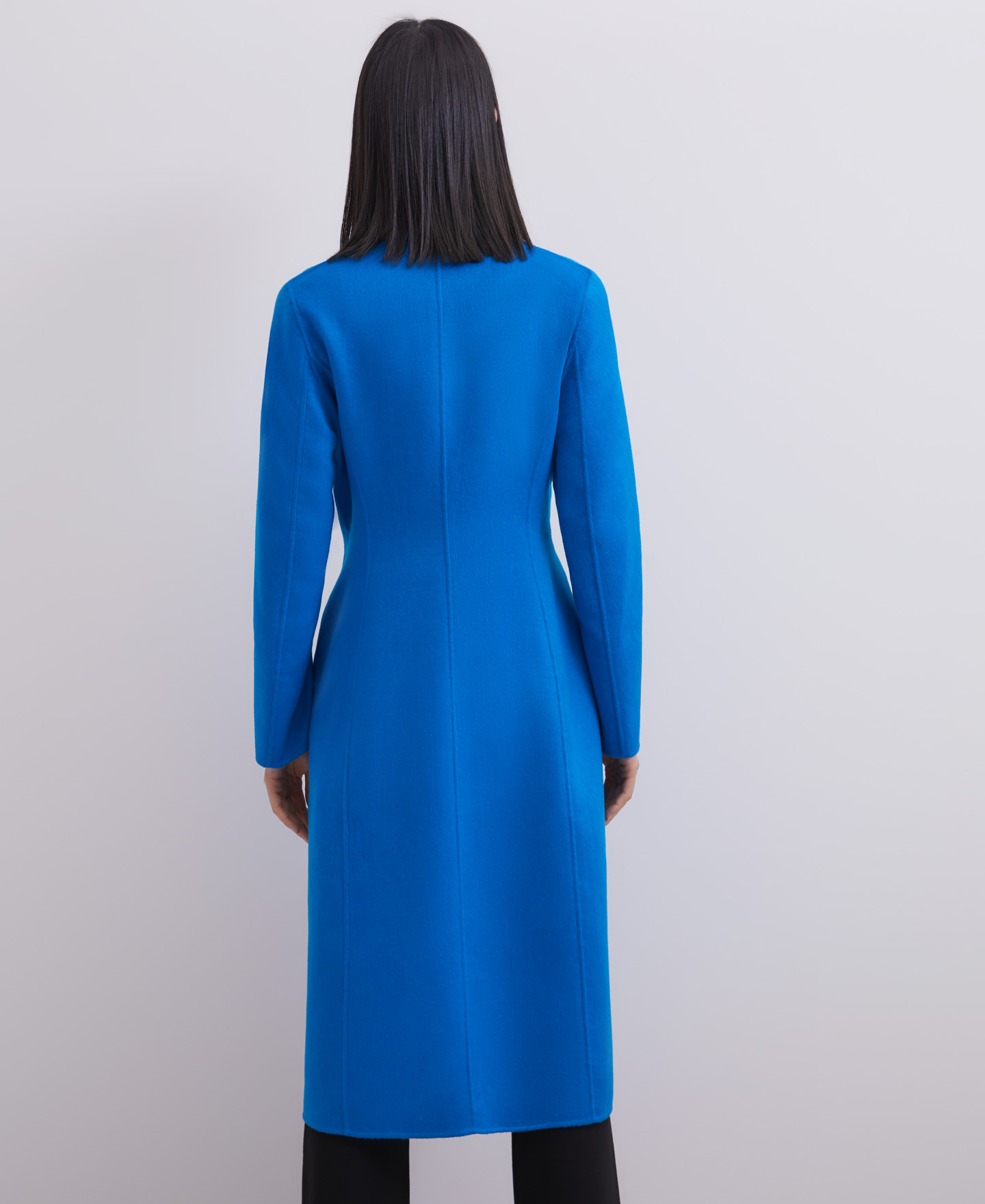 Merino wool double-face long coat image number 1