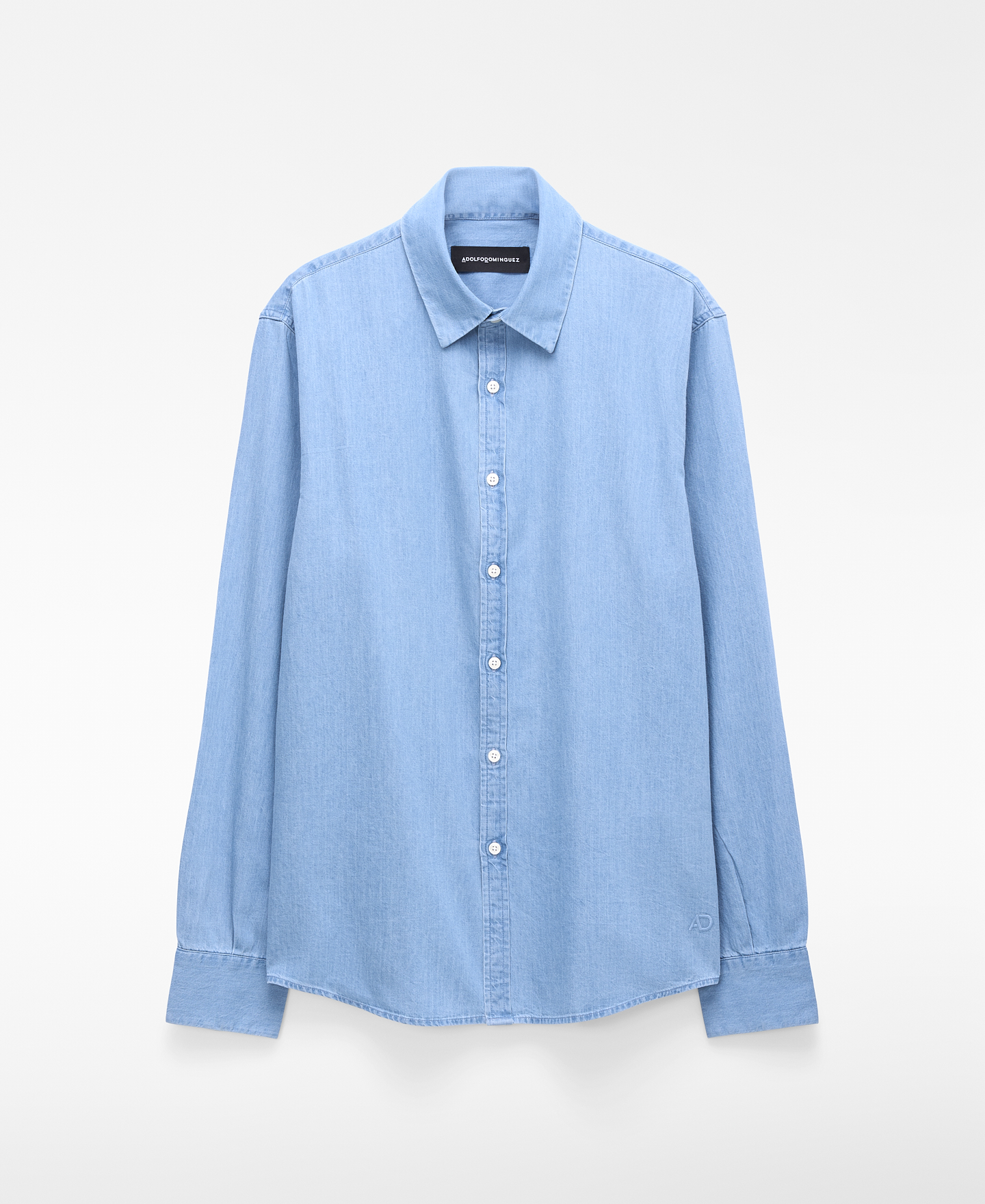 Cotton denim shirt image number 4