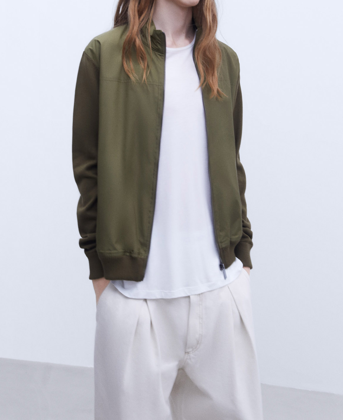 Cotton Mao collar Harrington image number 0