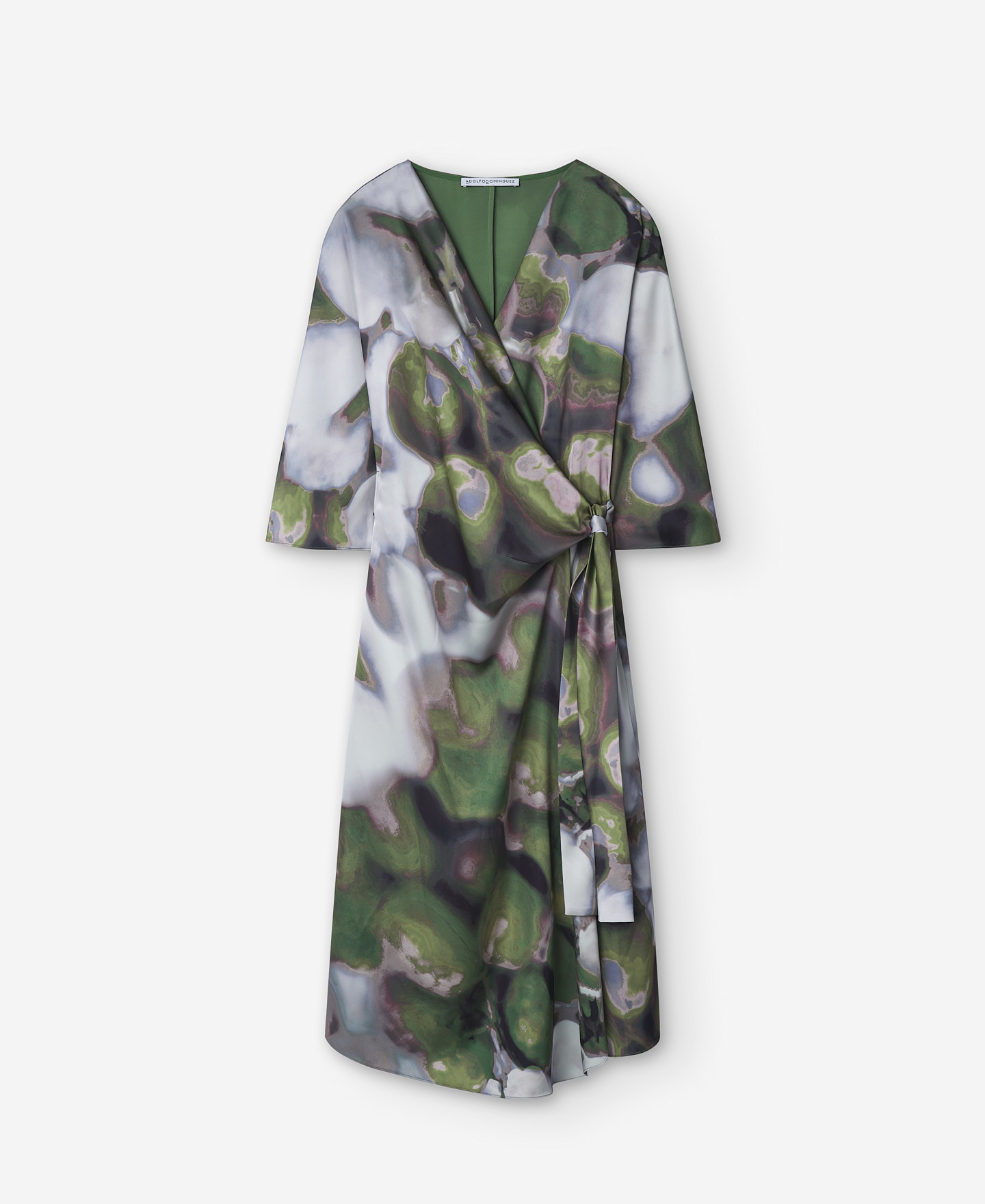 Vestido cruzado estampado image number 4