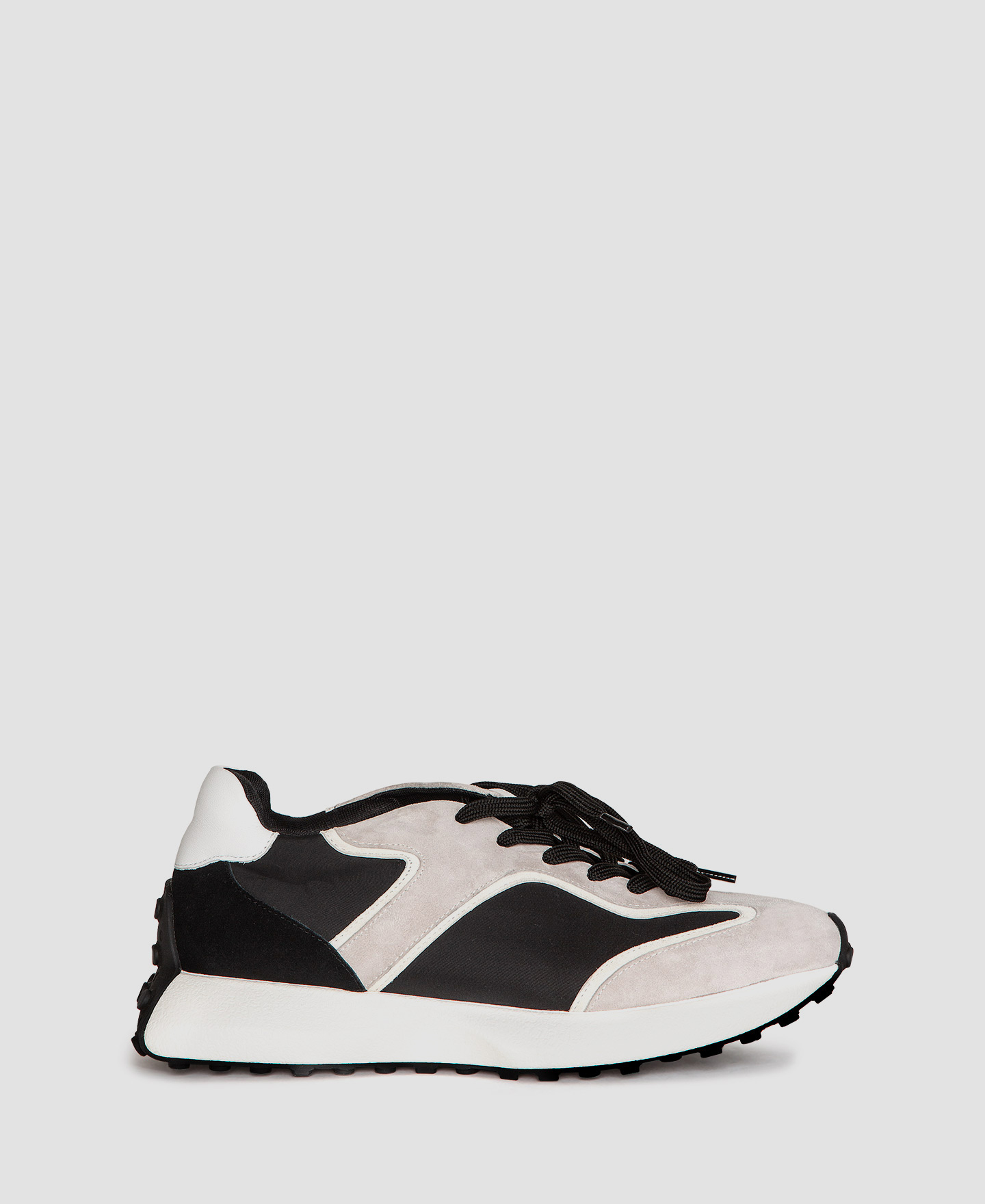 Nylon and leather sneakers image number 0