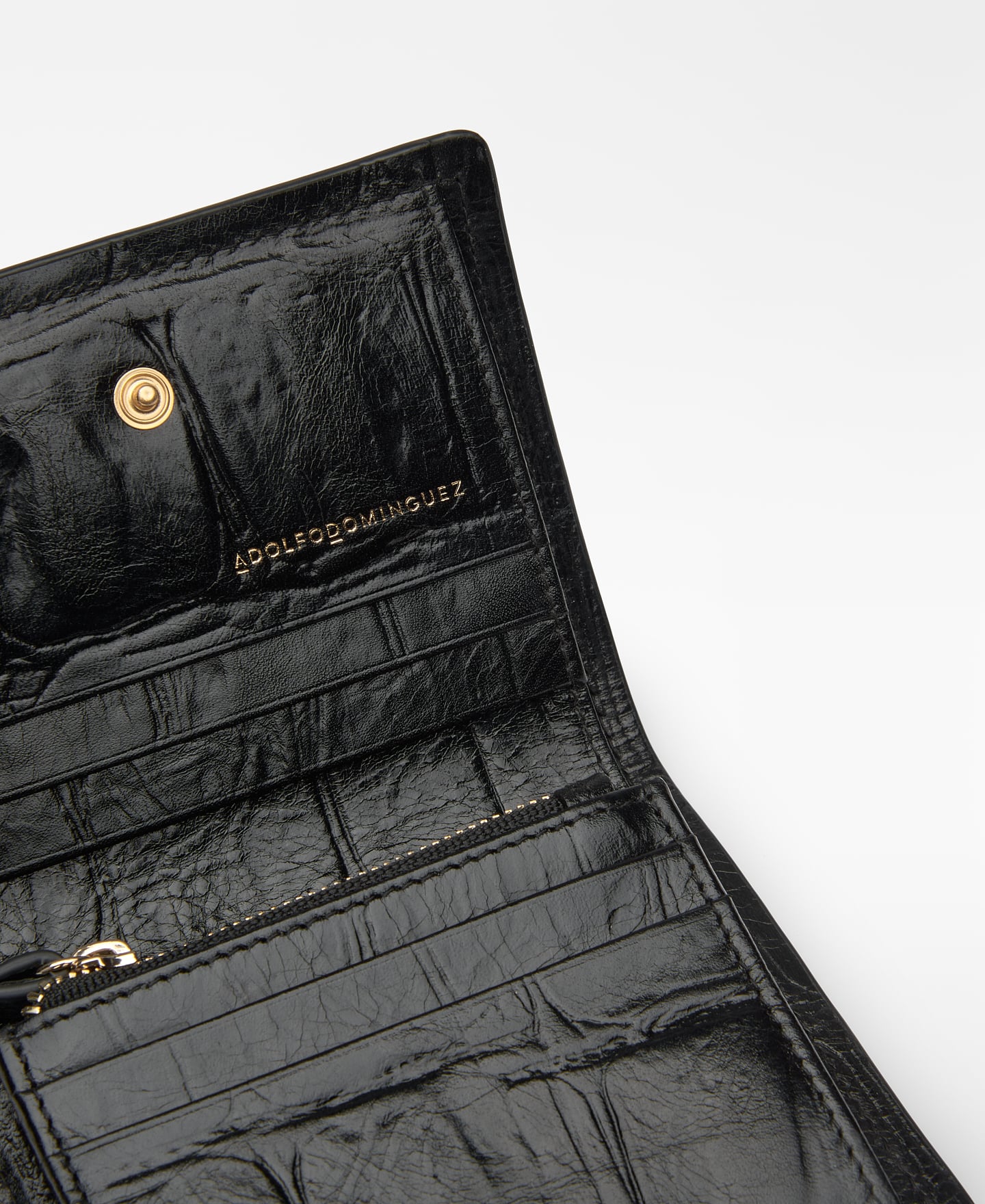 Mica croc-embossed wallet image number 2