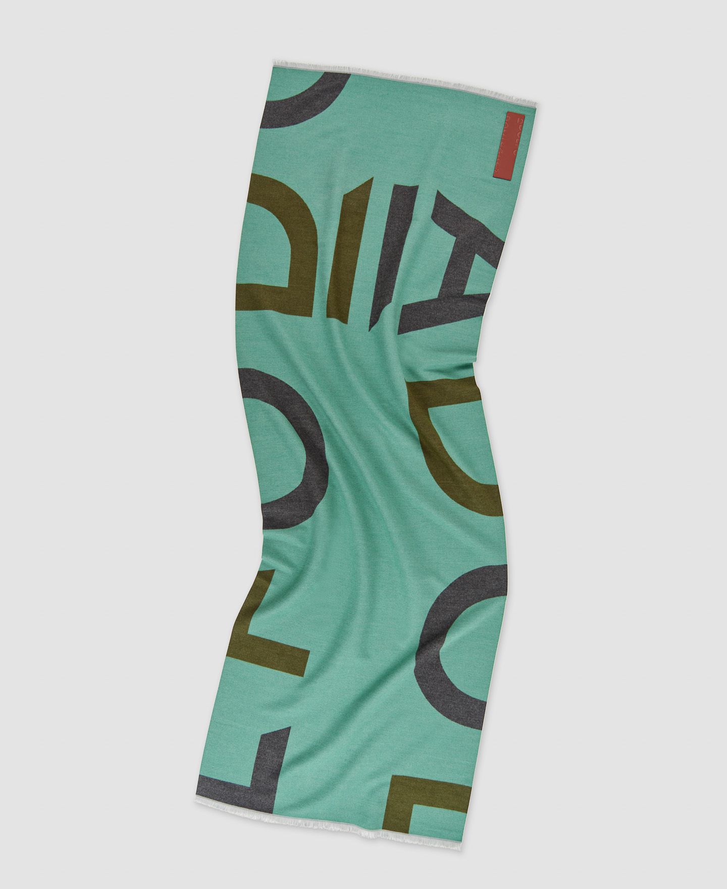 Tow-tone maxi logo scarf image number 1