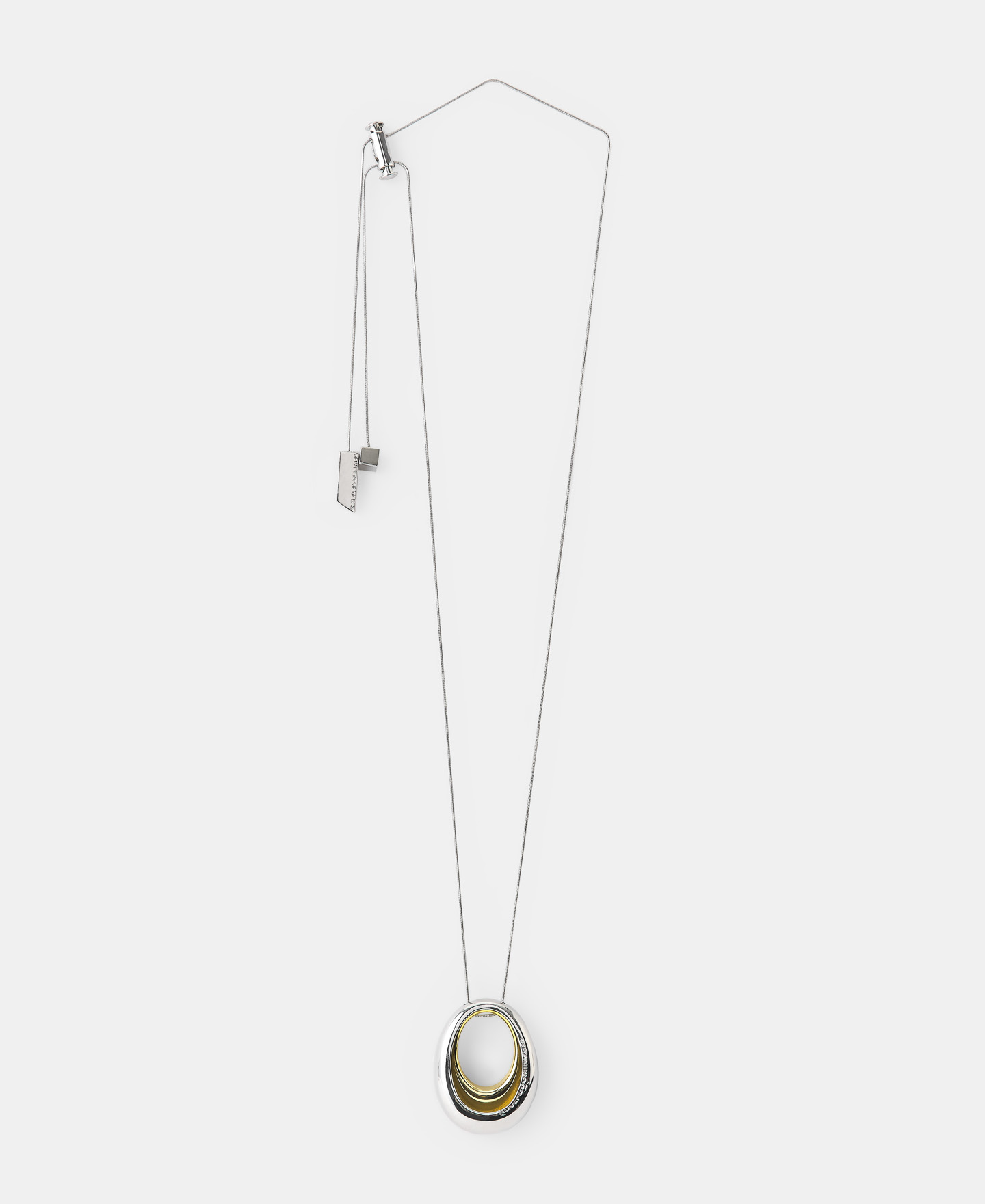 Collar con colgante doble aro image number 0