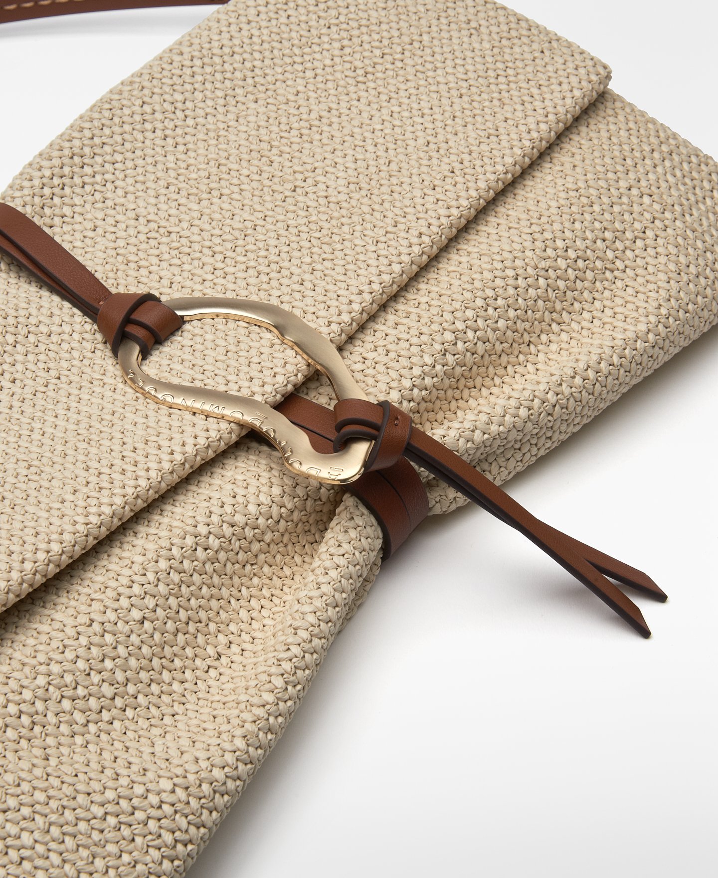 Raffia-textured handbag woman image number 2