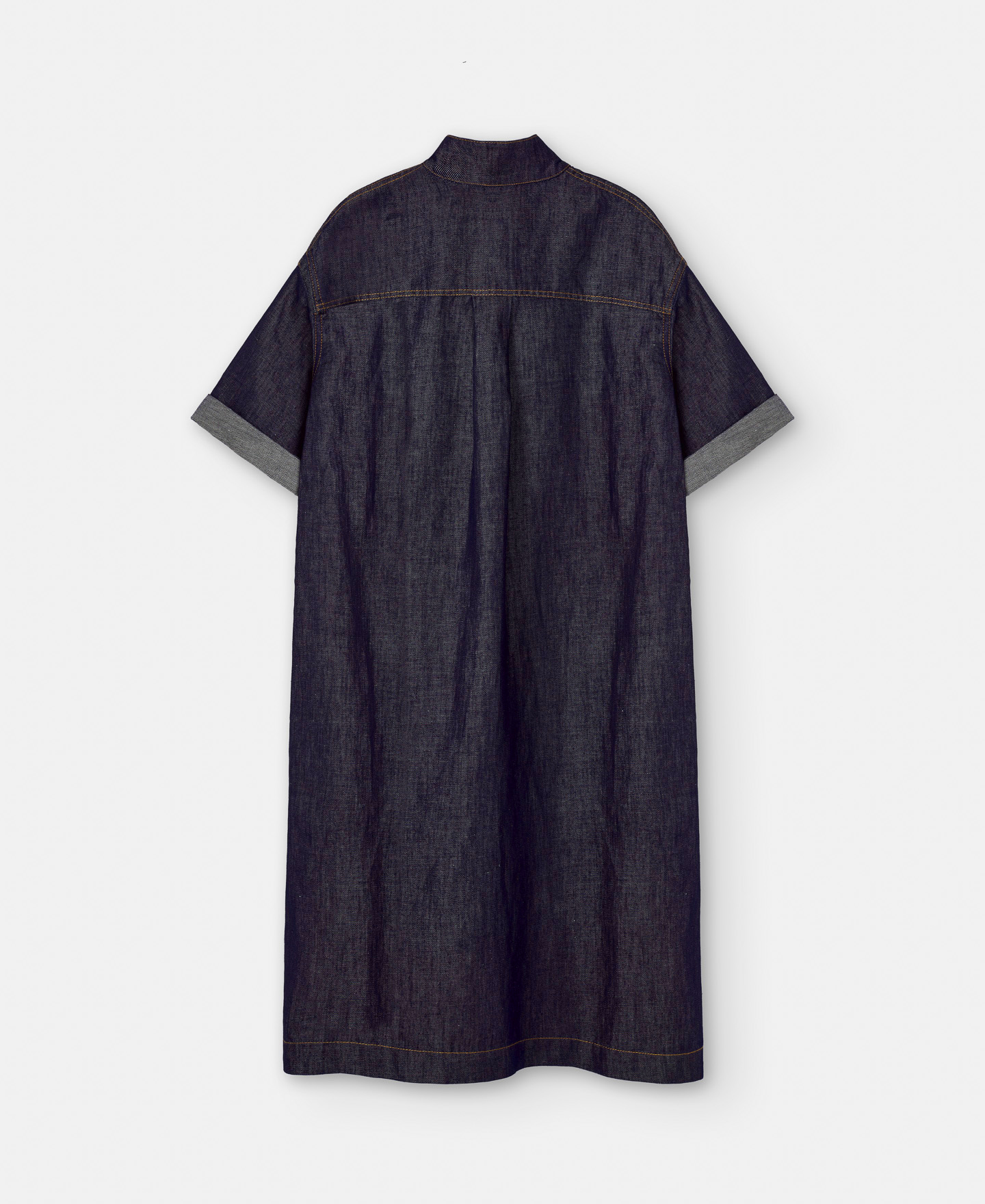 Linen and cotton shirt dress image number 7
