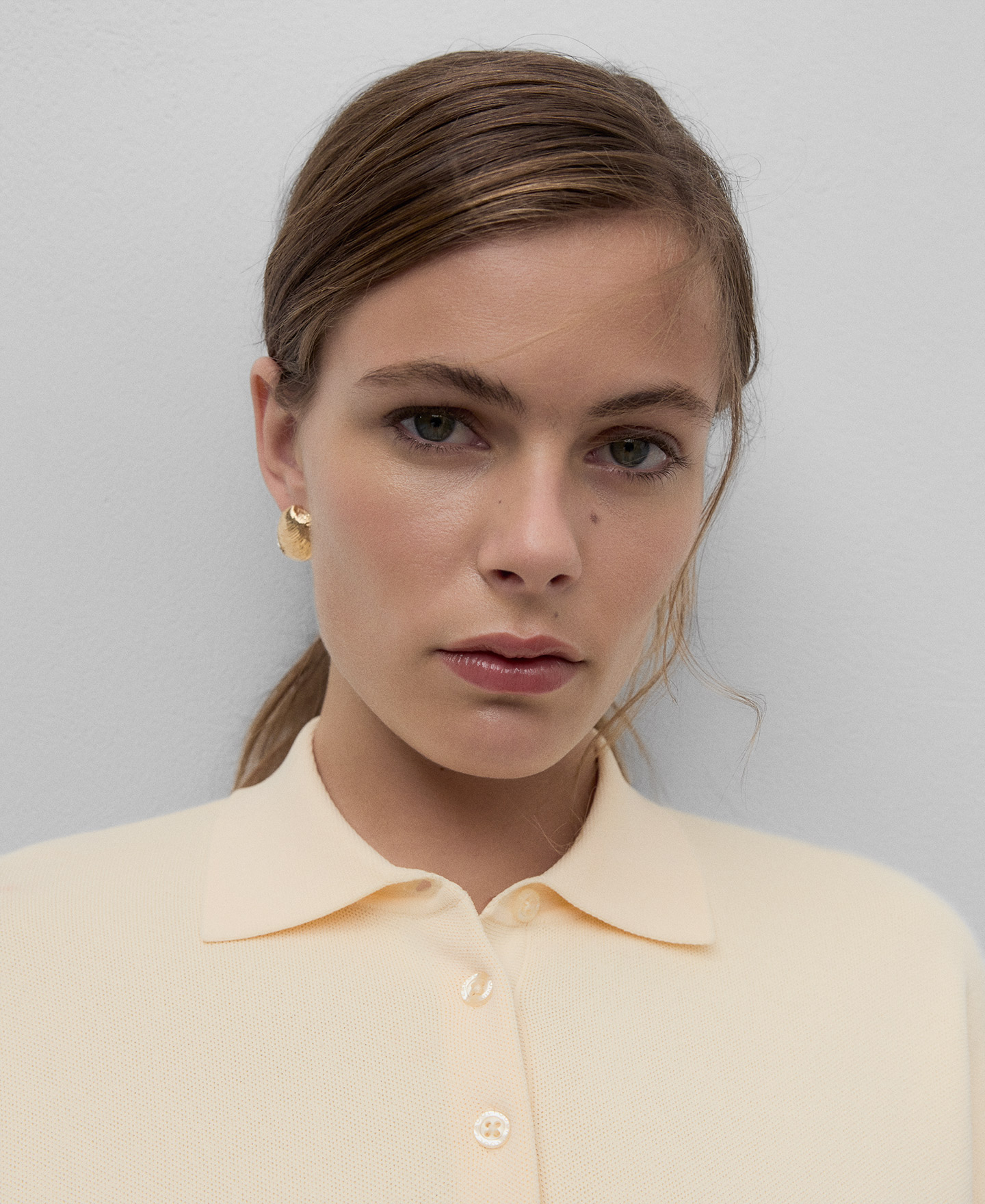 Metal shell earrings woman image number 3