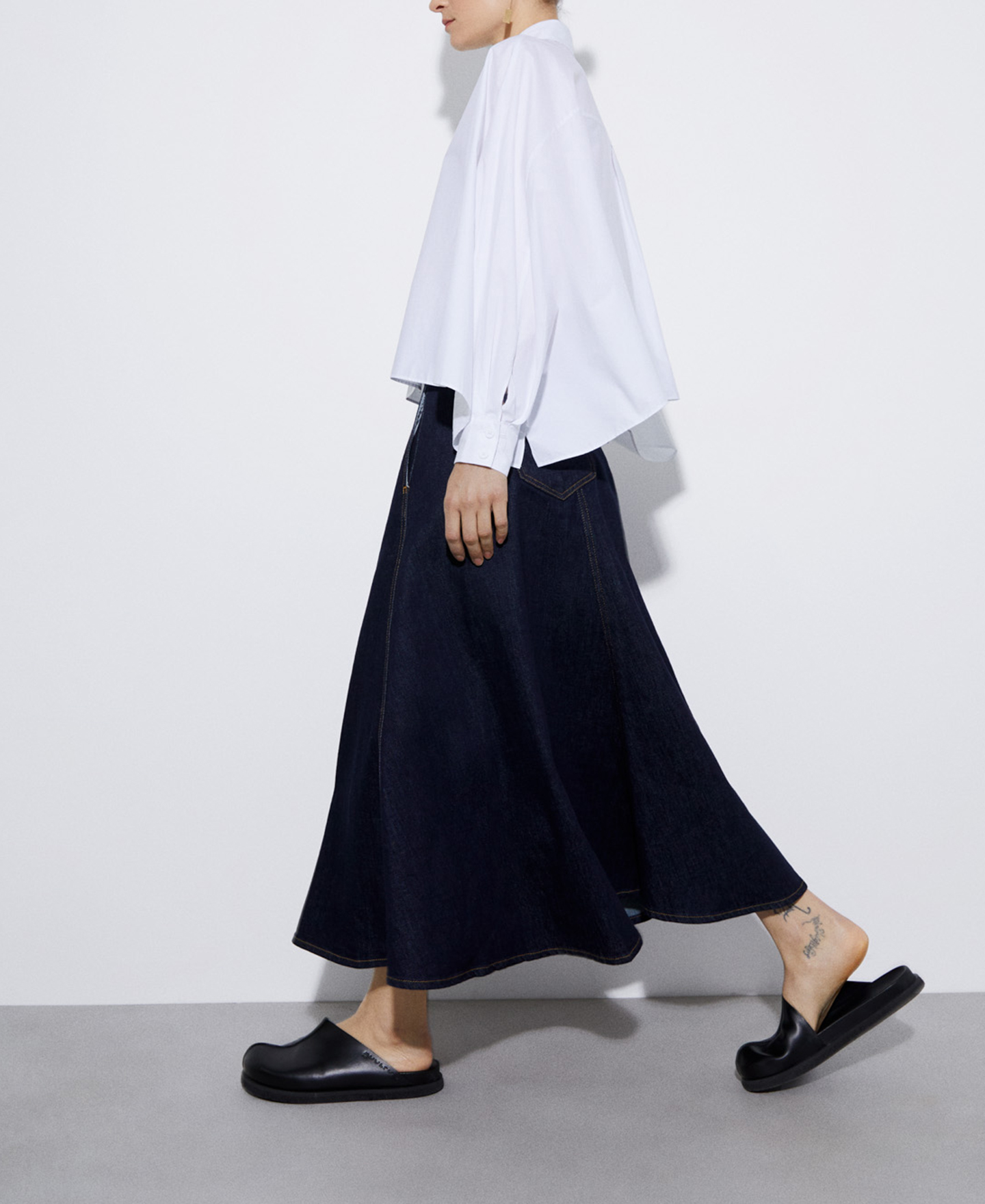 Wide sleeves cotton camisole image number 1