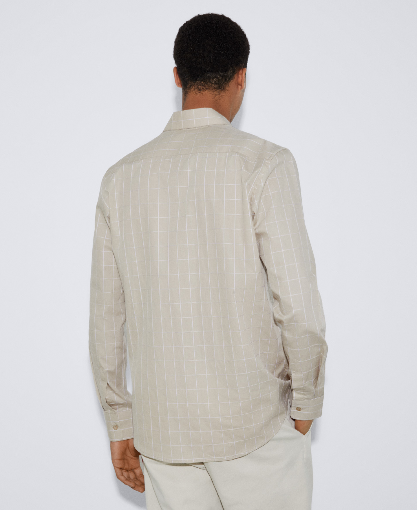 Camisa de cuadros en algodón image number 2