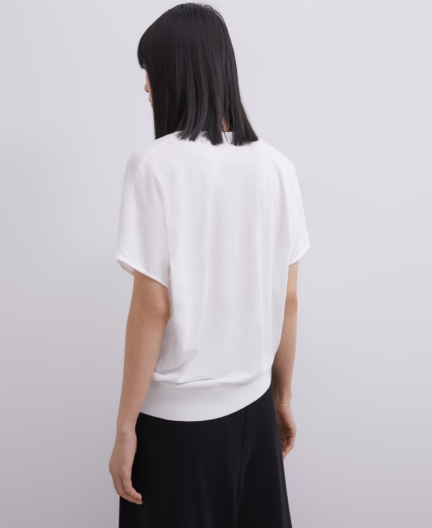 Combined cotton and viscose shirt image number 1
