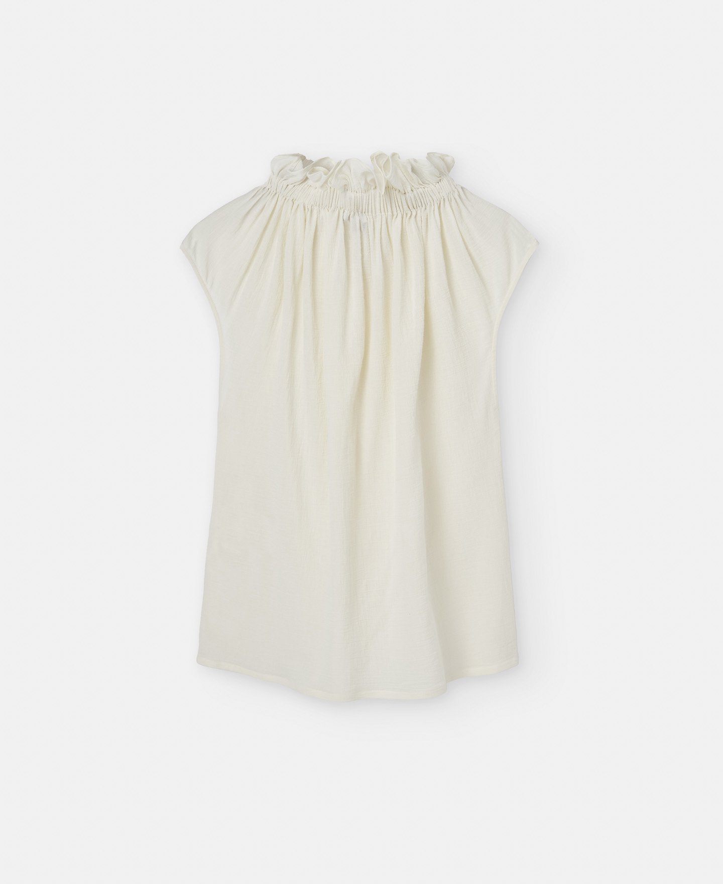 Sleeveless top in cotton image number 3