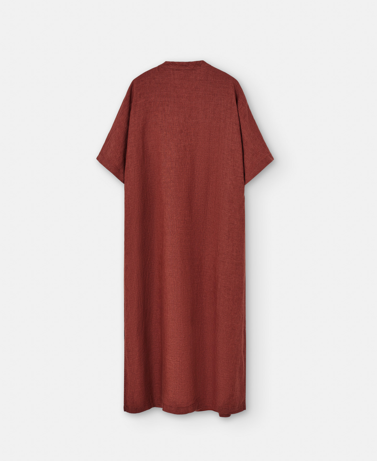 Straight line dress in European linen image number 5