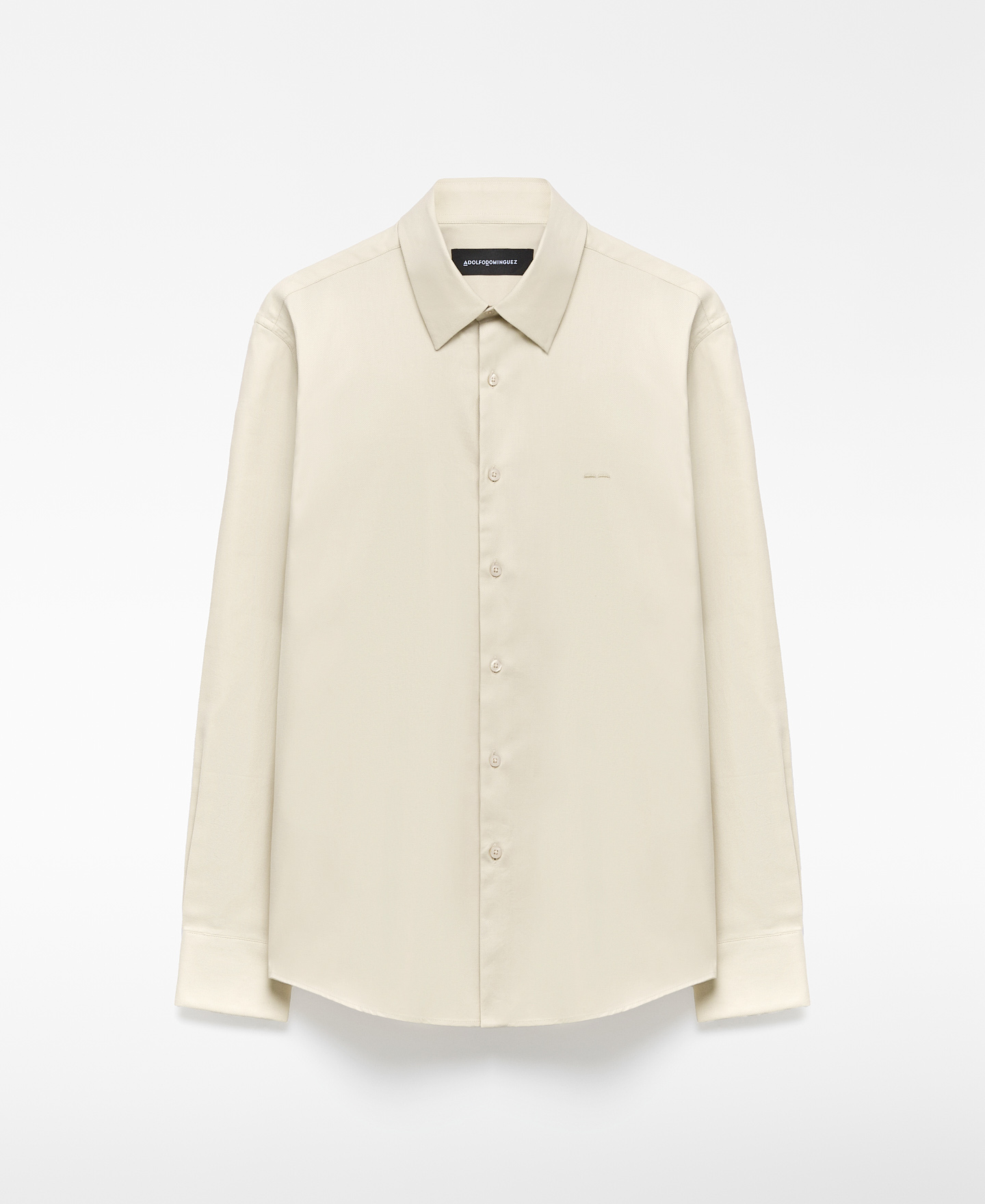 Camisa cuello italiano algodón hombre image number 4