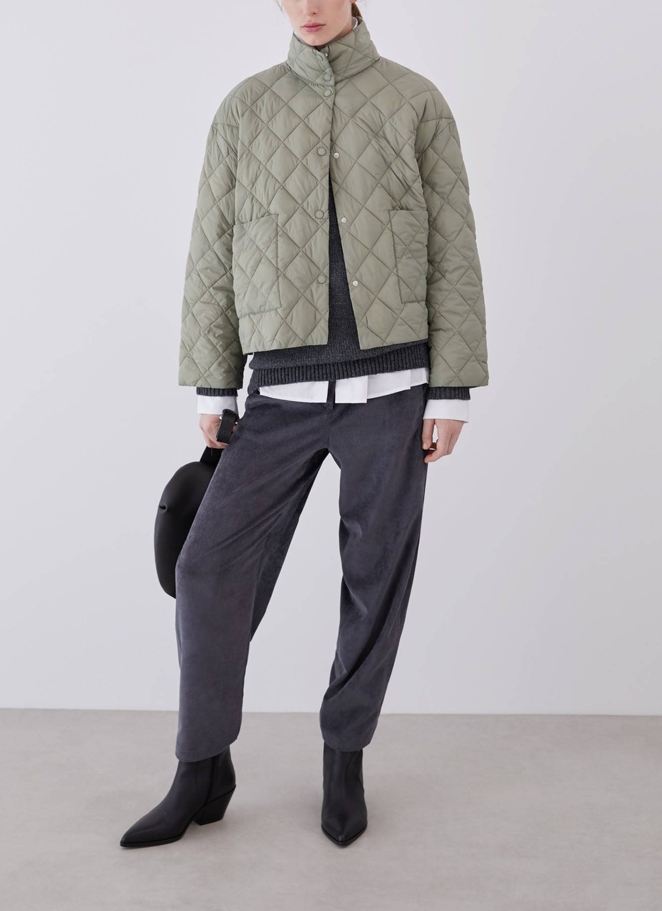 Nylon puffer with rhombus image number 4
