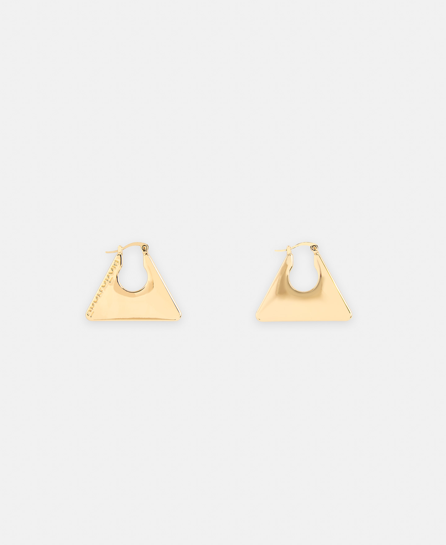 Zinc triangular earrings image number 0