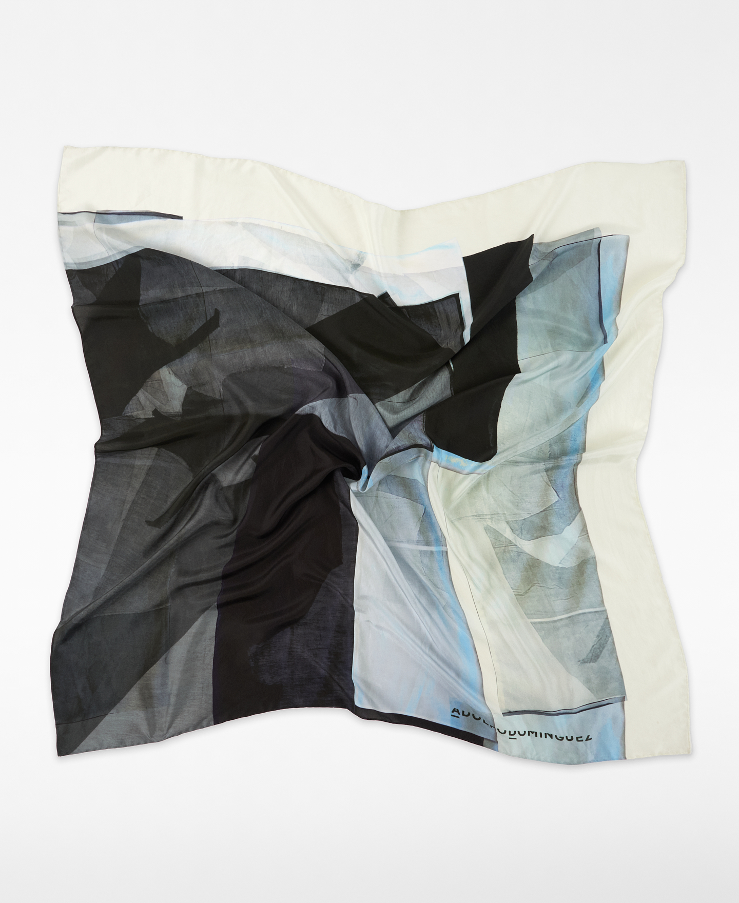 Maxi silk printed scarf woman image number 1