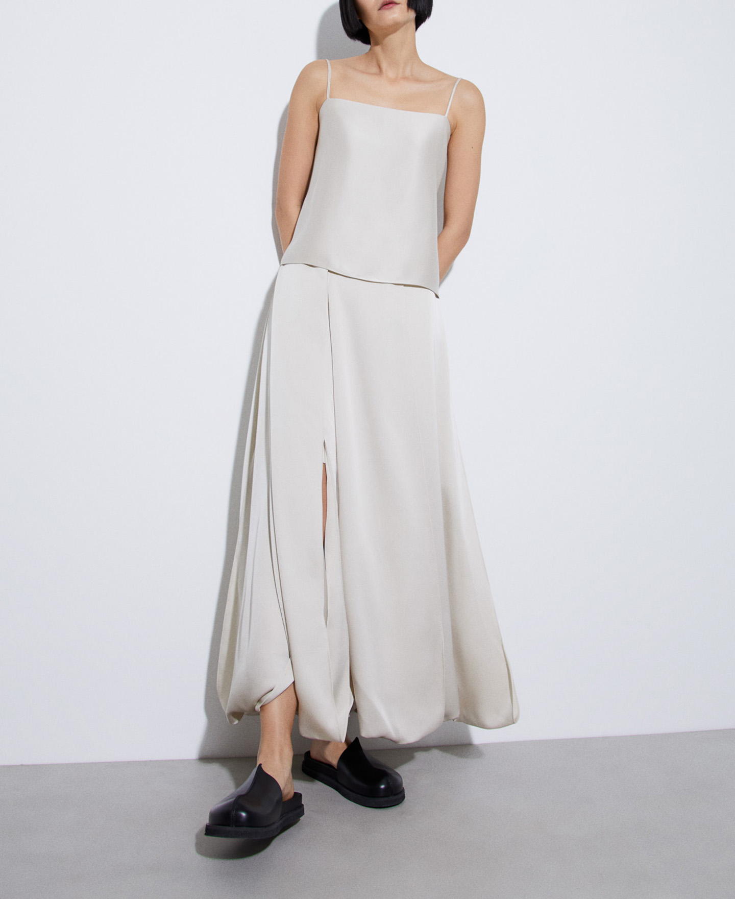 Thin strap top in polyester image number 1