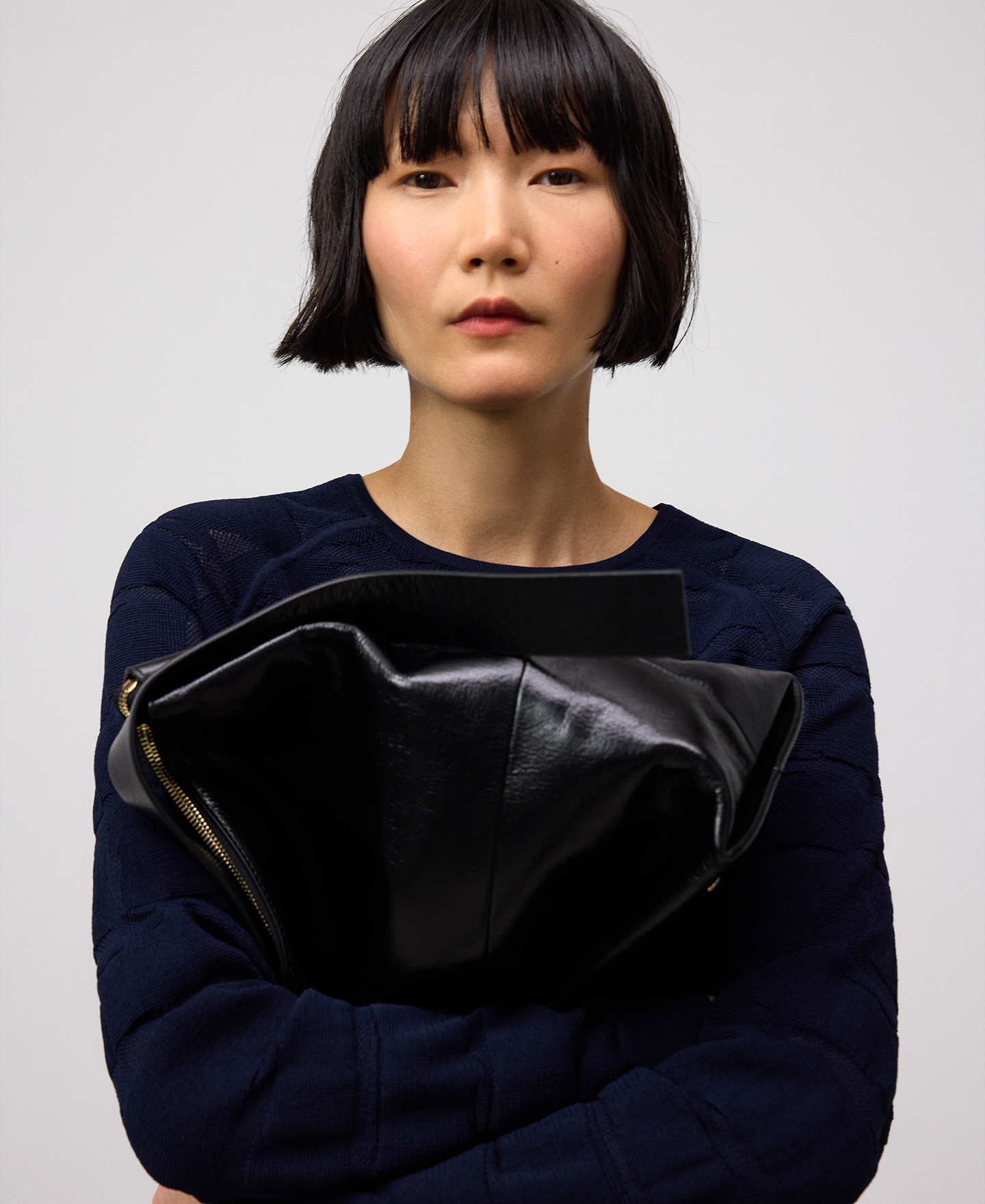 Jacquard knit sweater woman image number 3