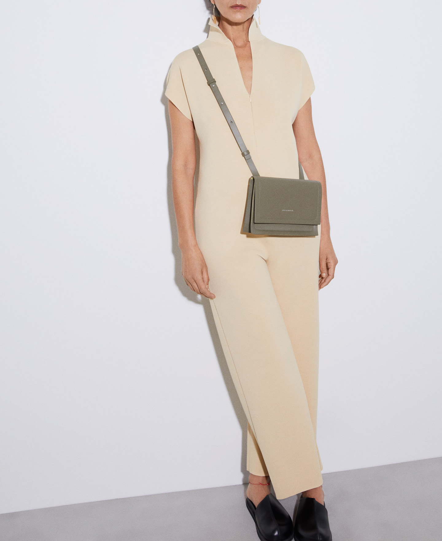 Viscose and recycled nylon jumpsuit image number 1
