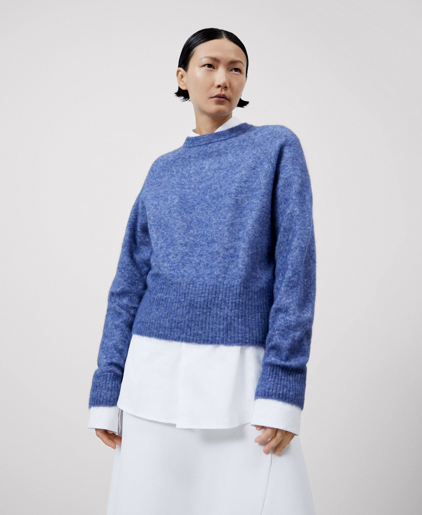 Pull court en mohair image number 0