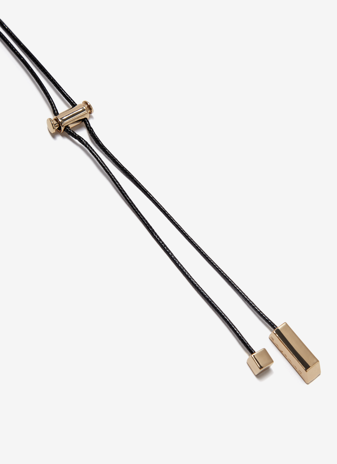 Long necklace with metal pendant image number 2
