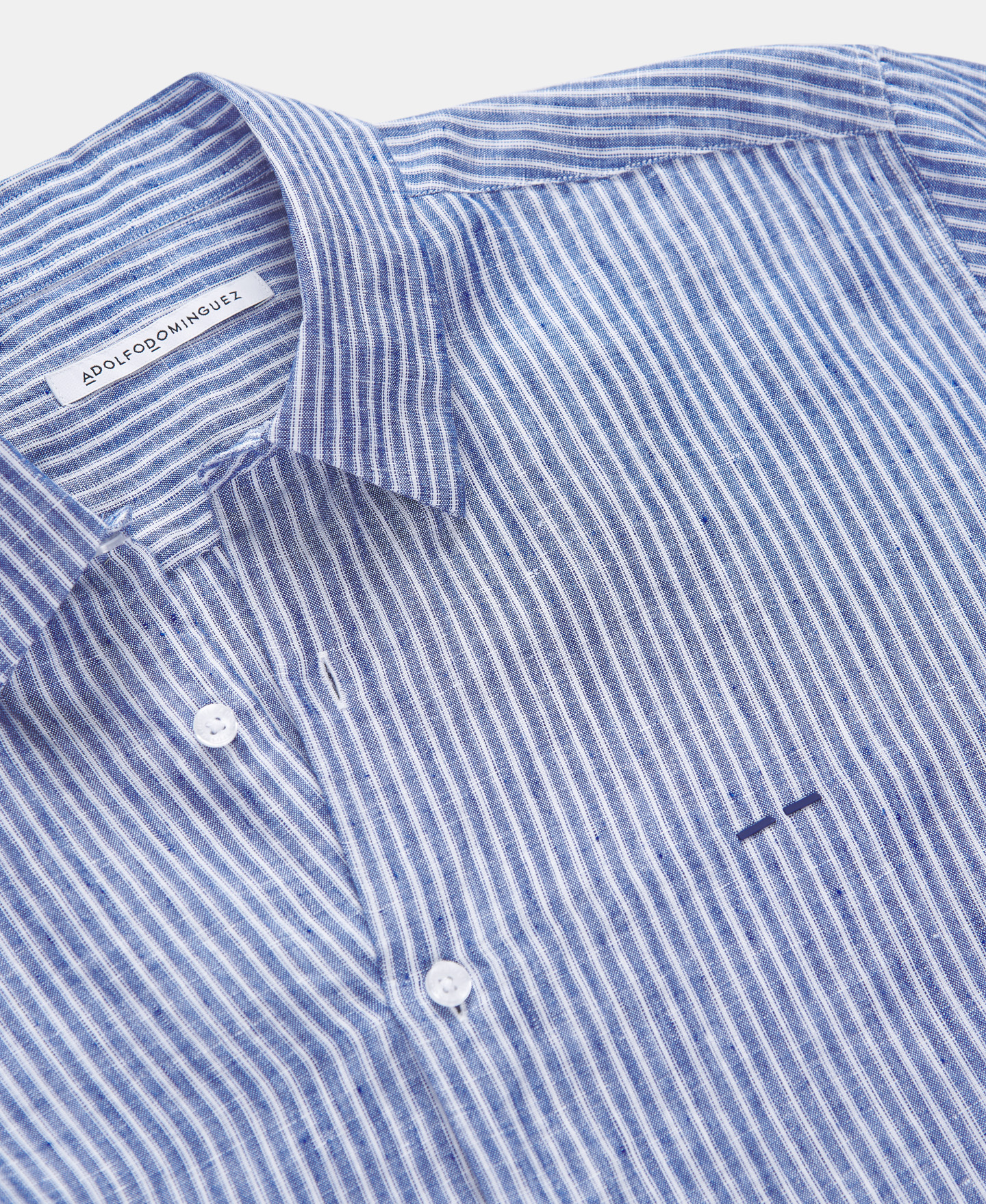 Camisa de lino con rayas image number 6