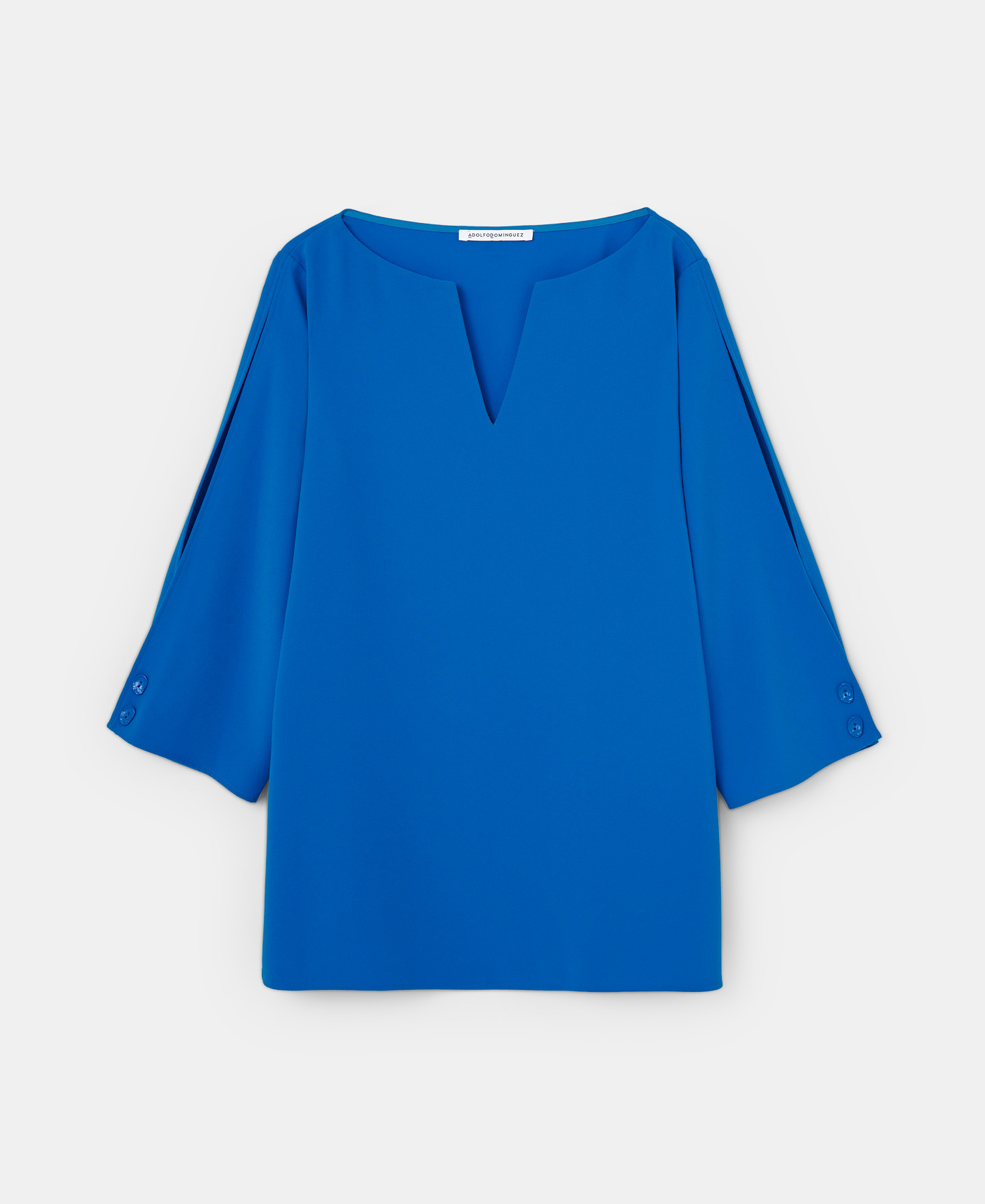 Top with geometric neckline image number 4
