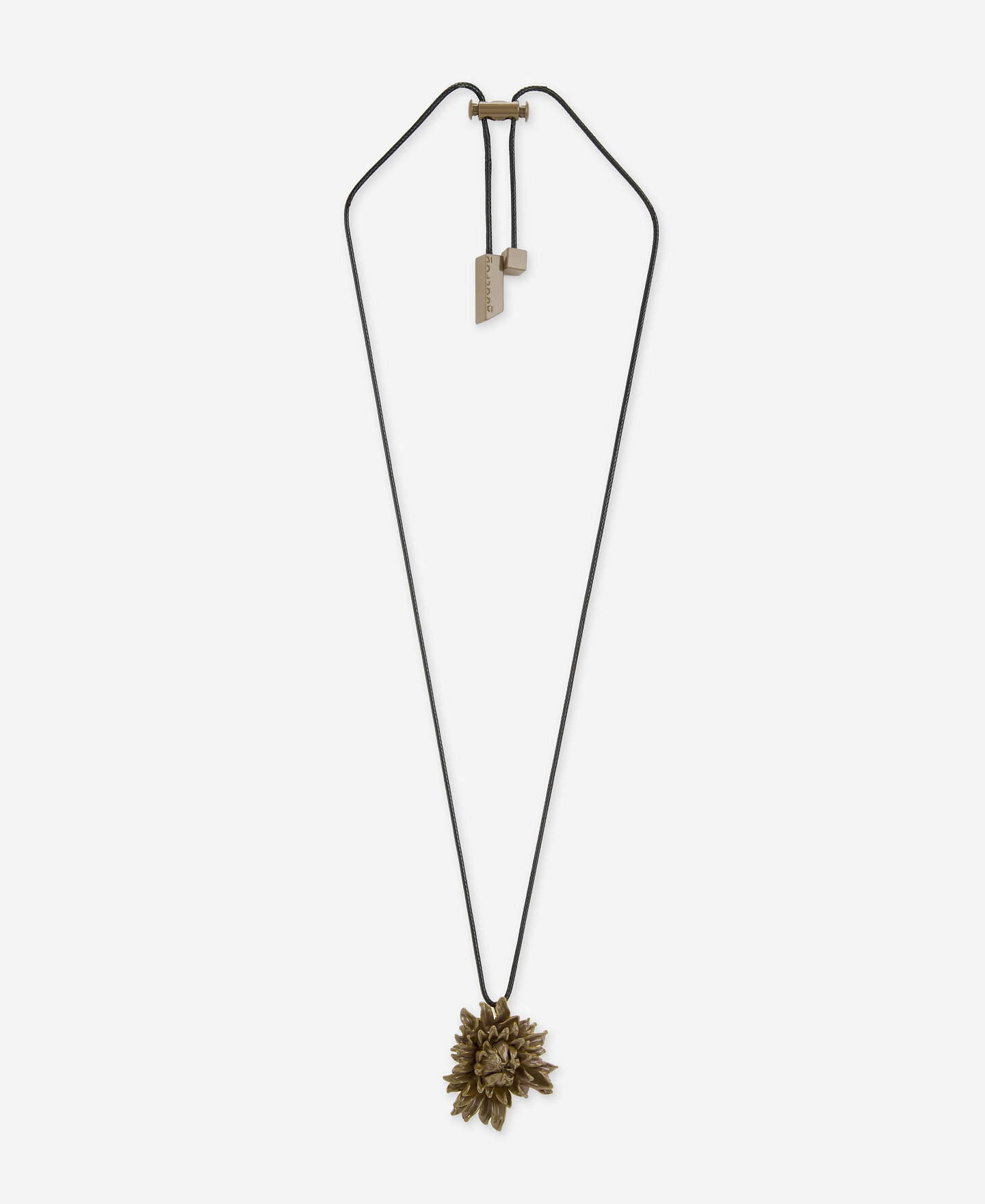 Resin gold plated brass pendant woman image number 0