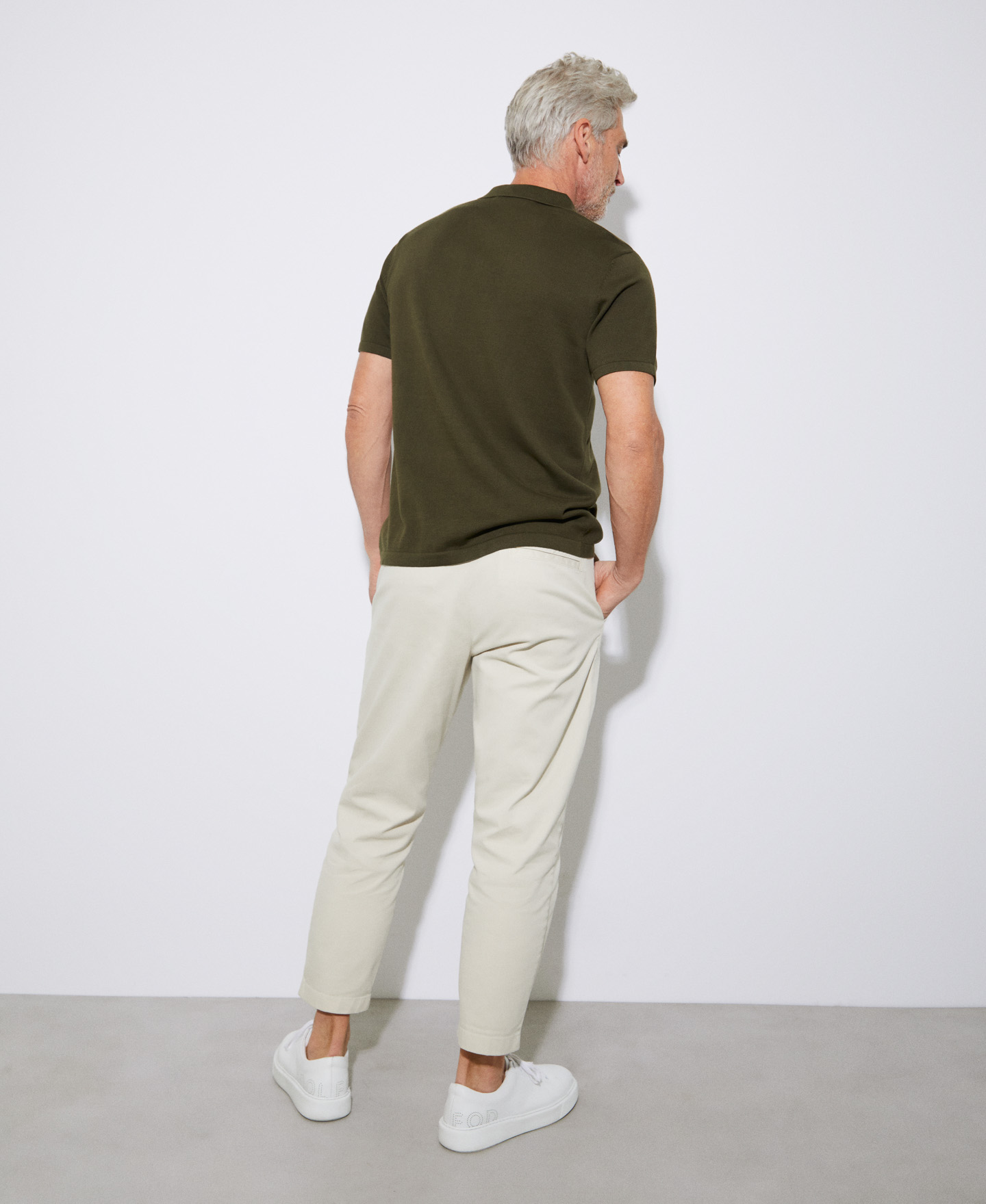 Two button organic cotton polo shirt image number 2