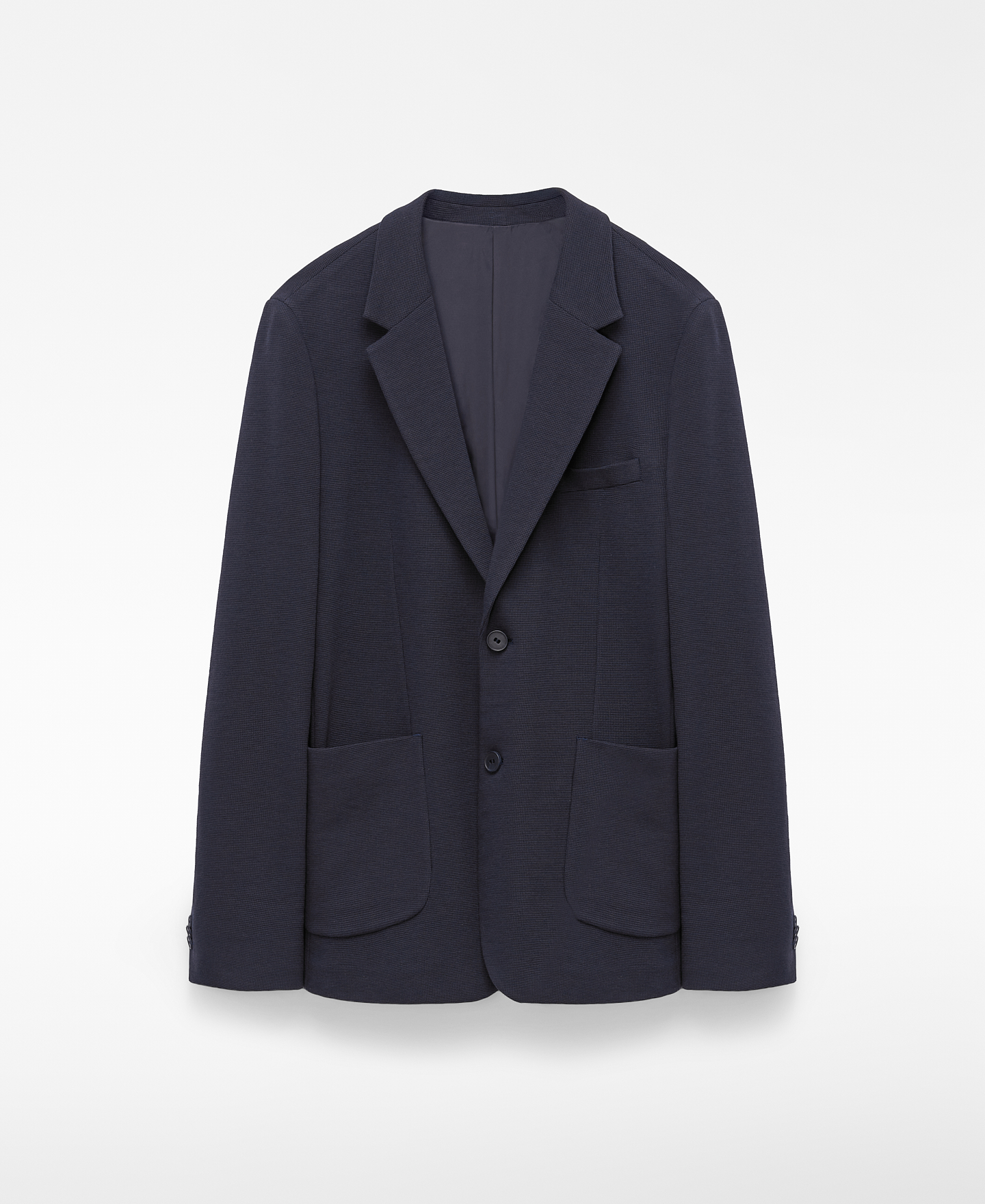 Regular fit microtexture blazer image number 4