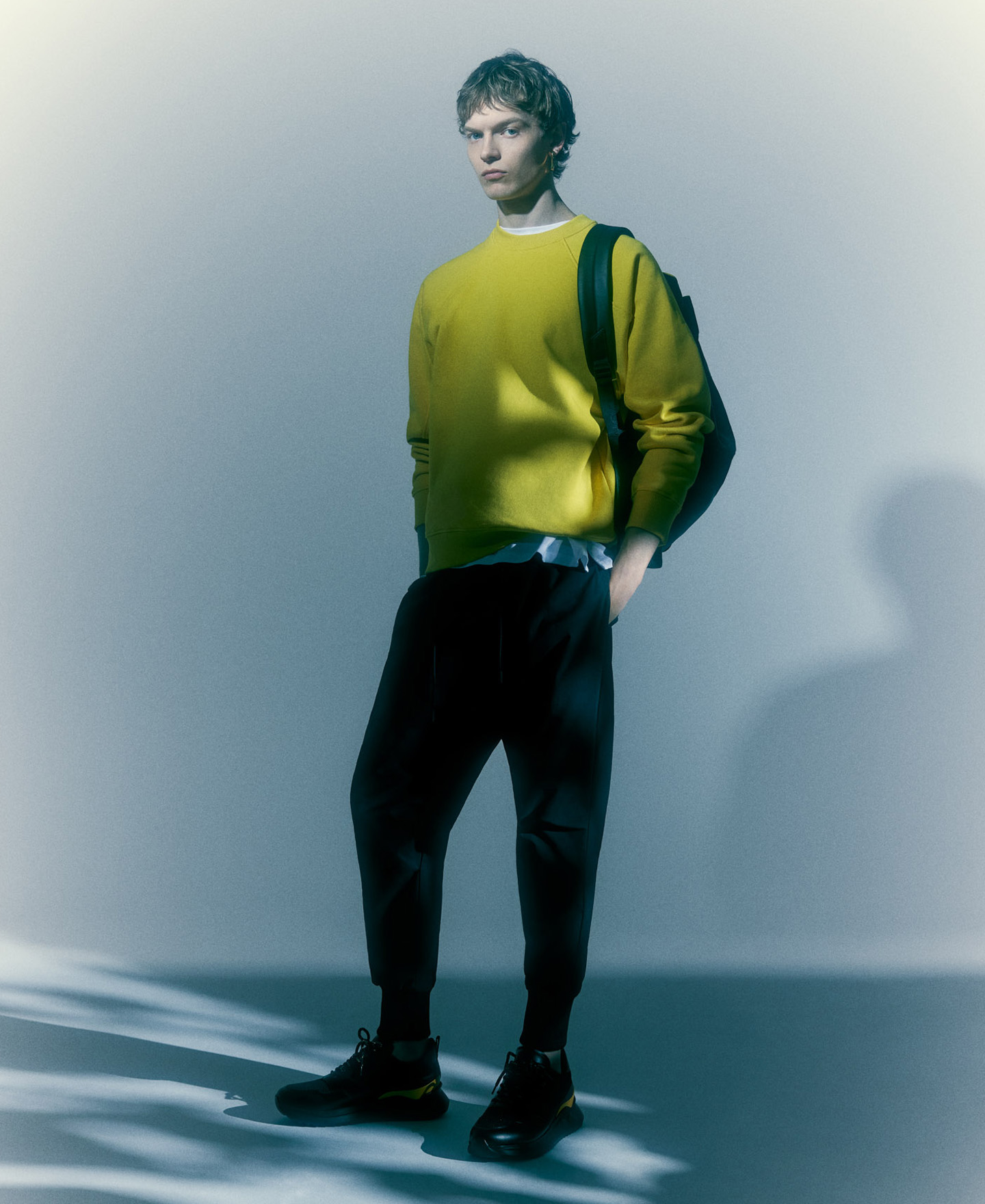 Yellow cotton sweatshirt image number 1