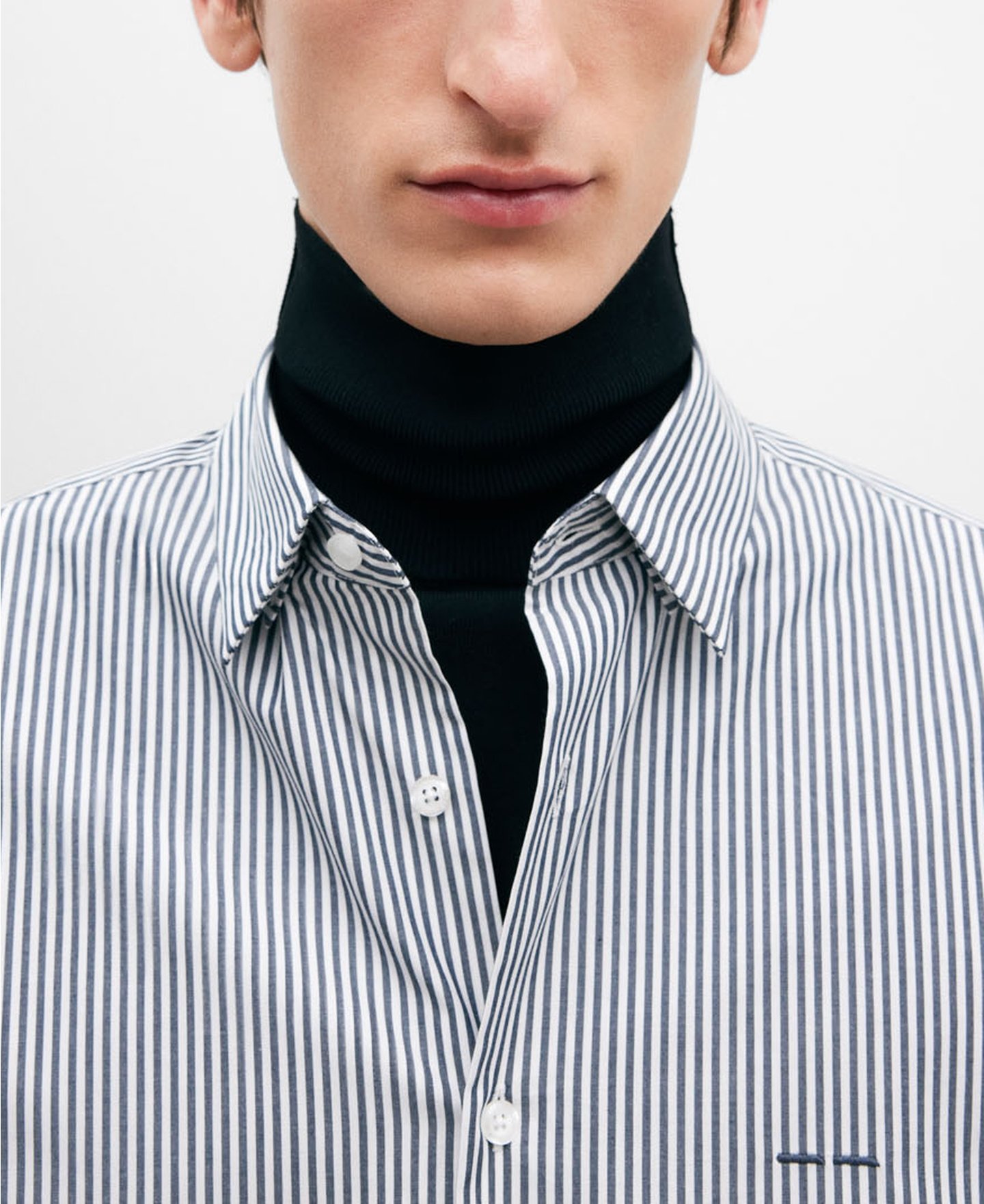 Cotton poplin shirt for men image number 2