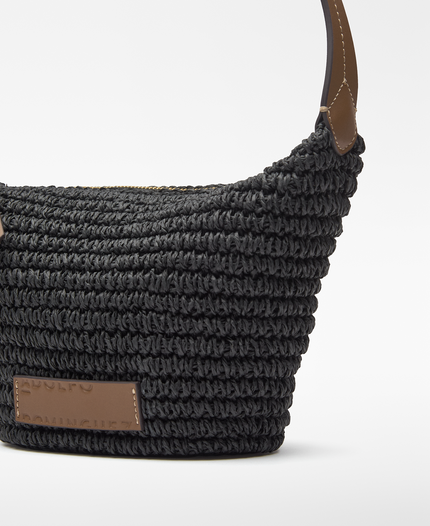 Bolso de hombro papel trenzado mujer image number 2