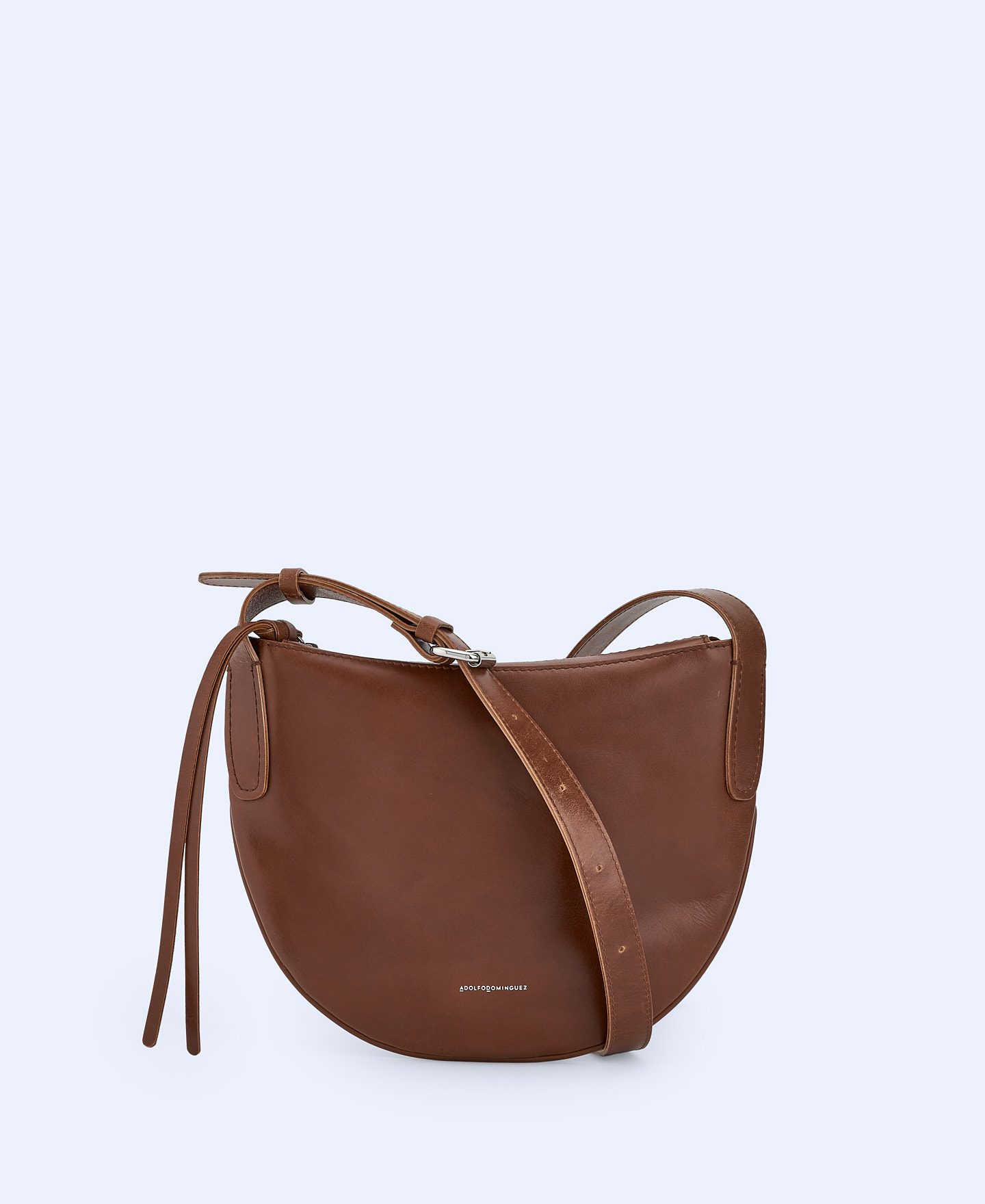 Medium responsible leather hobo bag image number 0