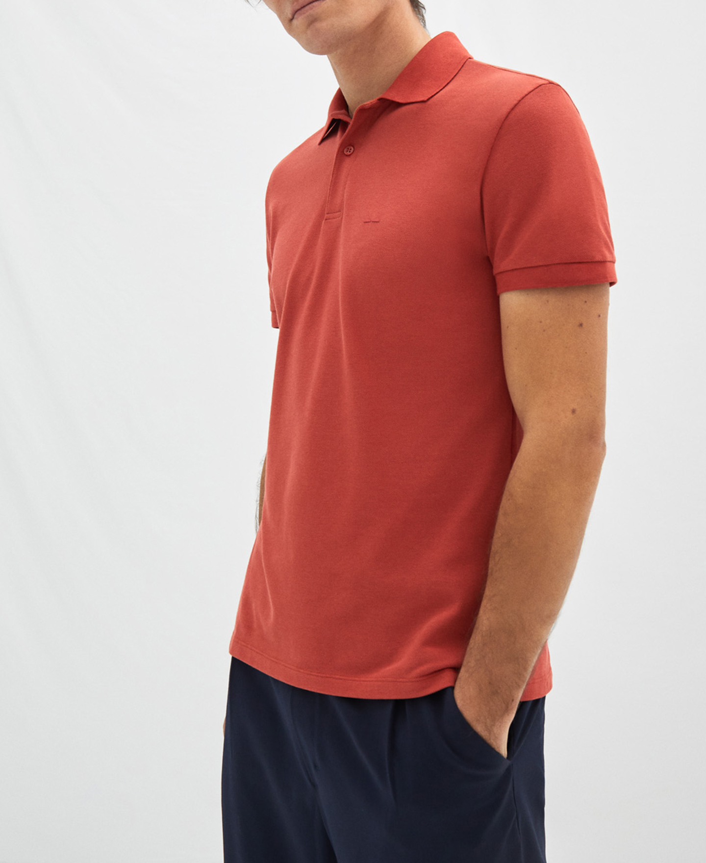 Cotton pique polo shirt image number 0