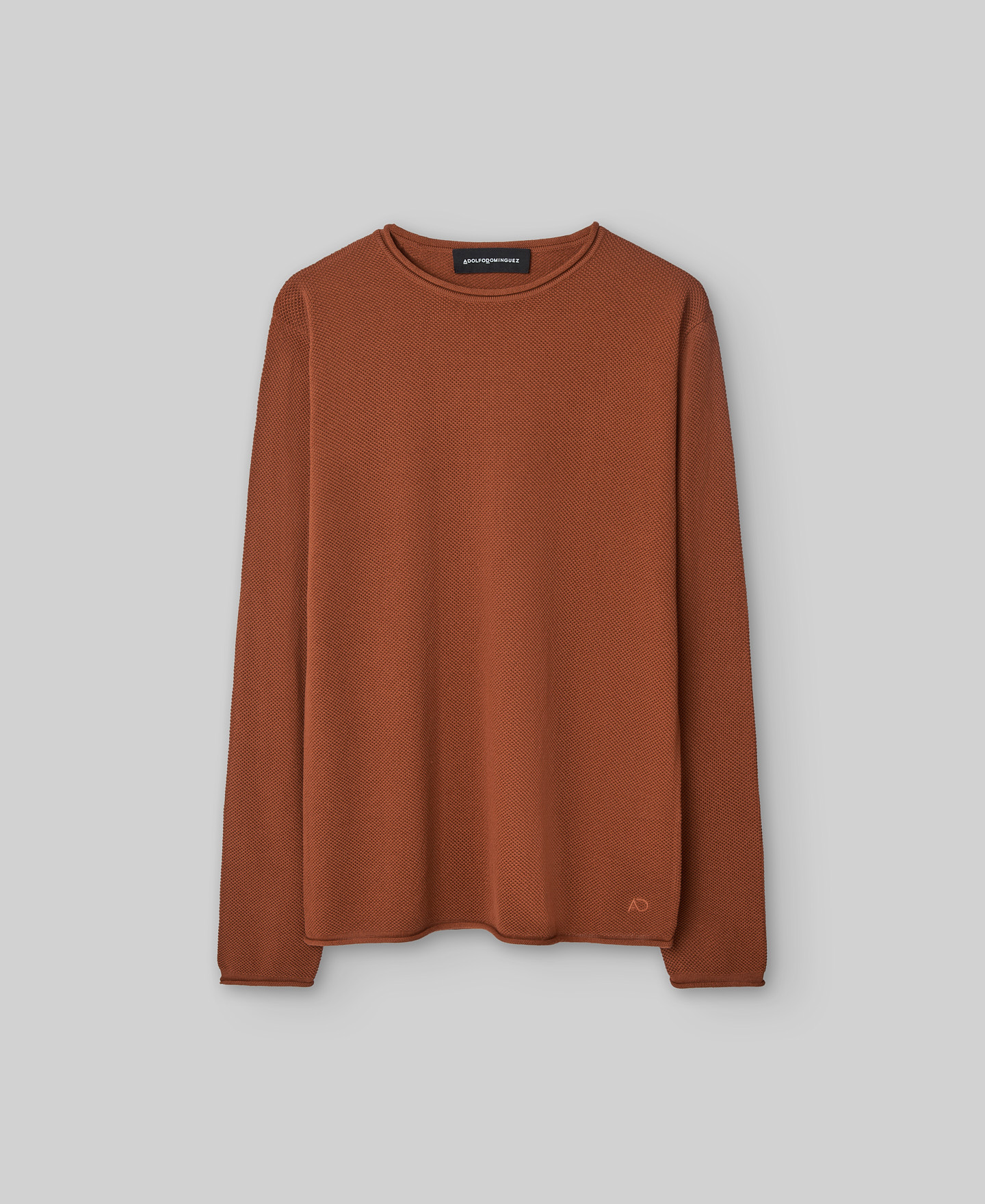 Long sleeve structure knit  T-shirt man image number 4