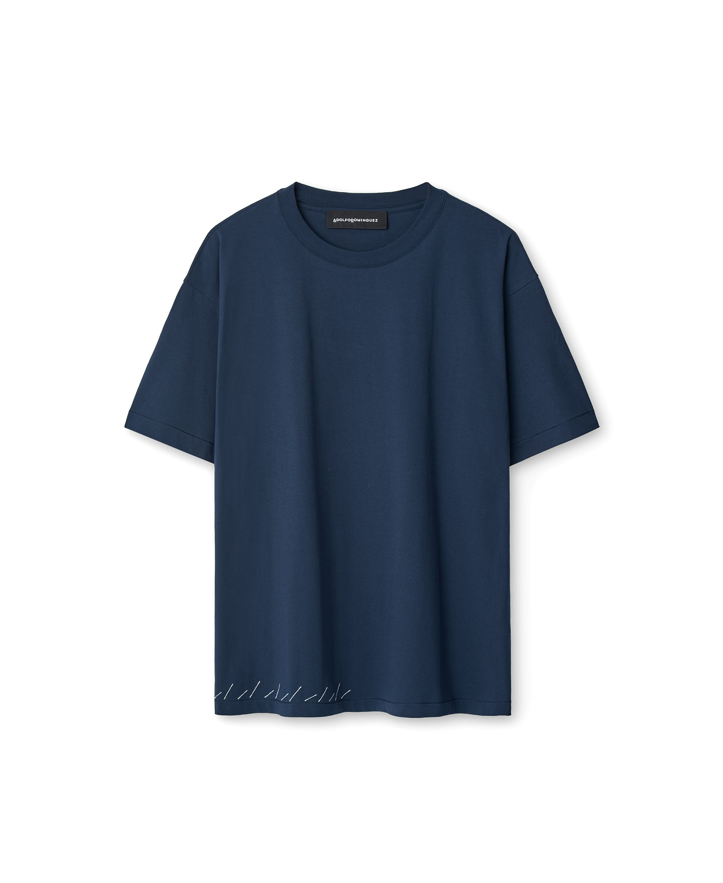 T-shirt with decorative stitching man image number 4