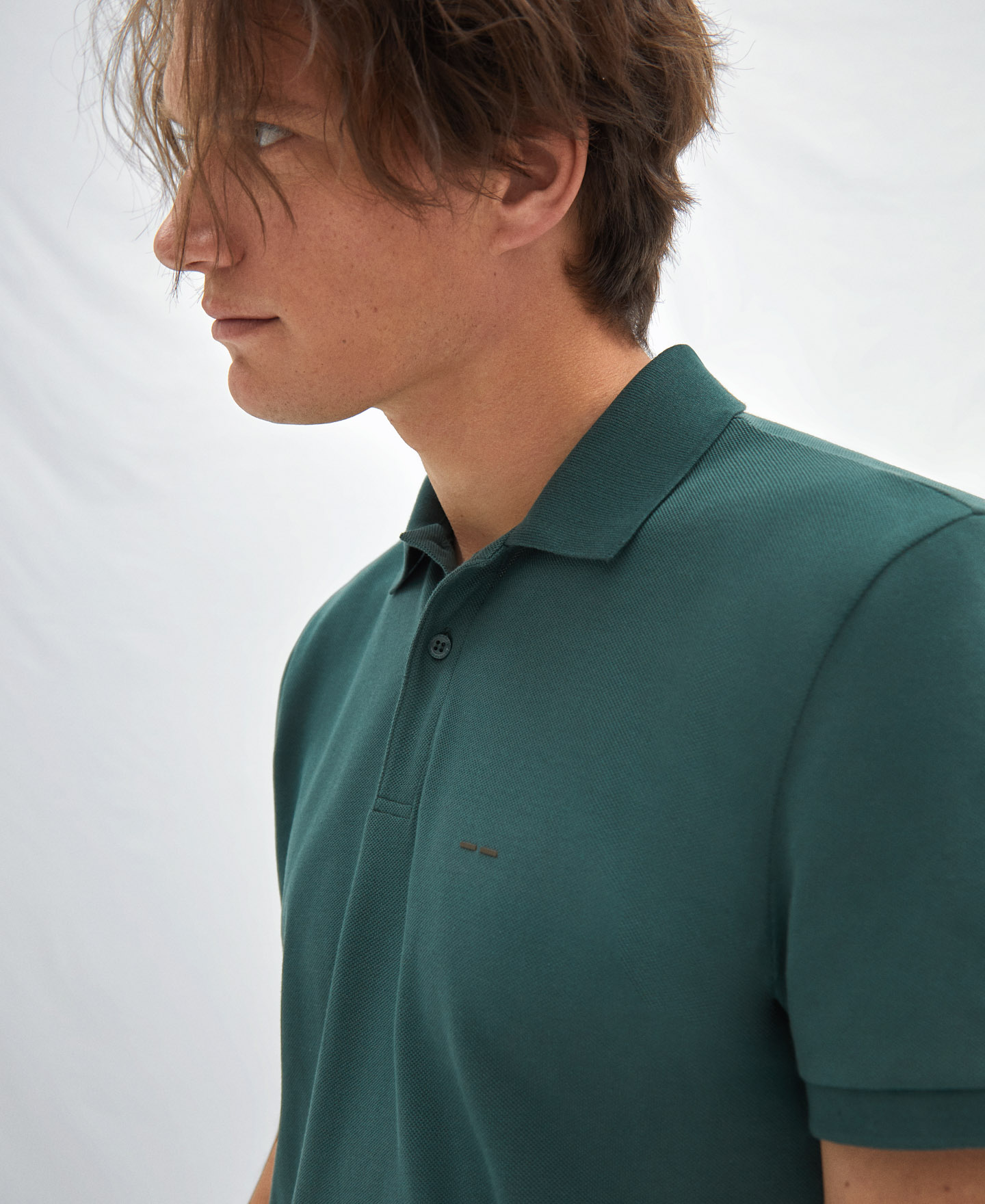 Cotton pique polo shirt image number 3