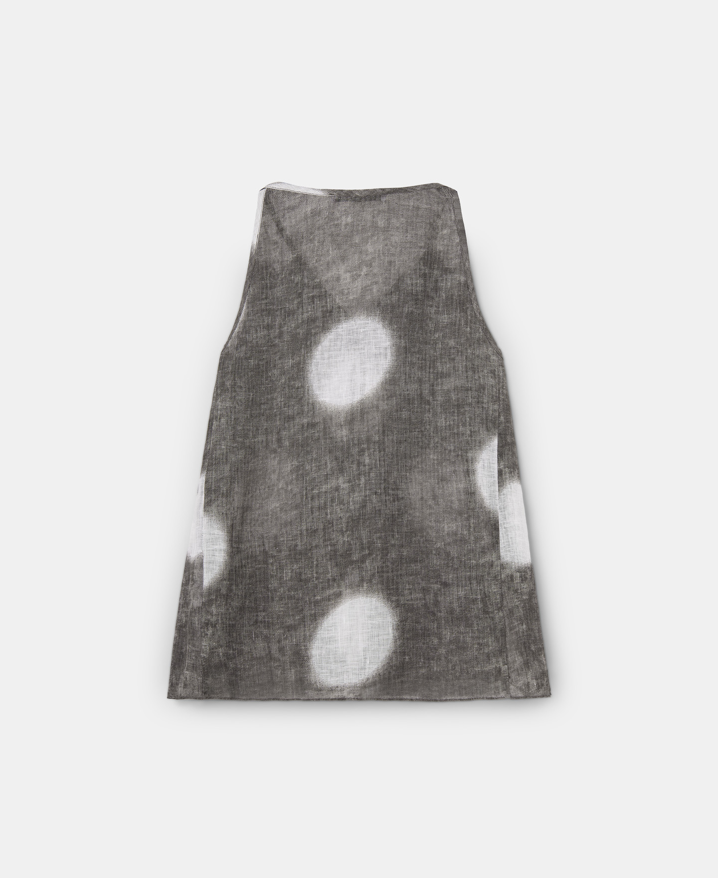 Top estampado en lino azul image number 5