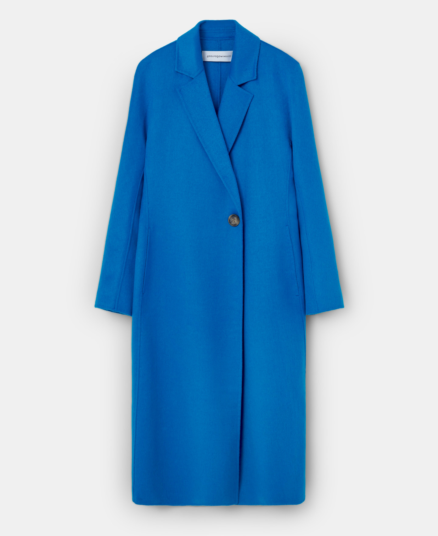 Merino wool double-face long coat image number 4