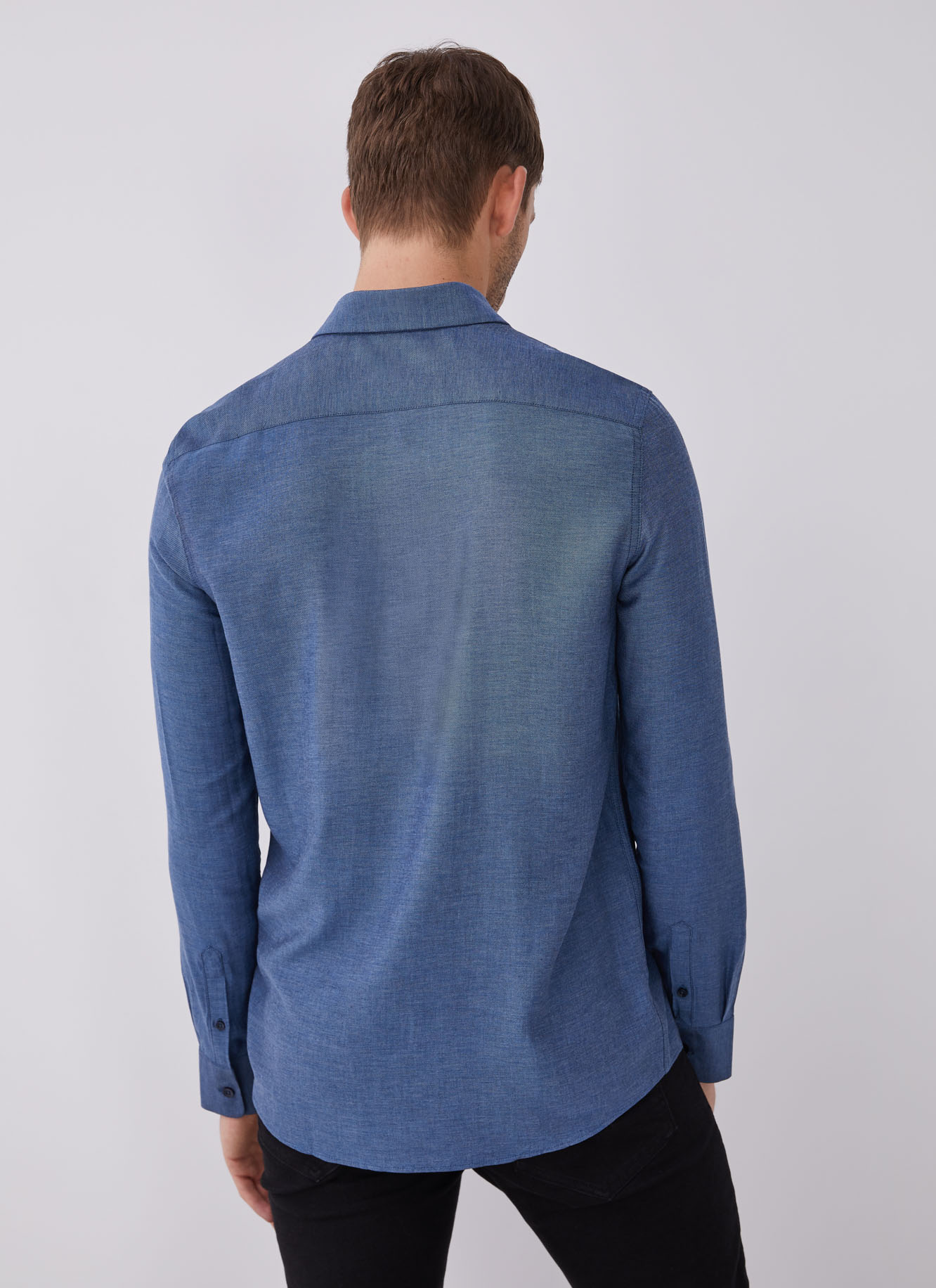 Camisa en viscosa con logo image number 1