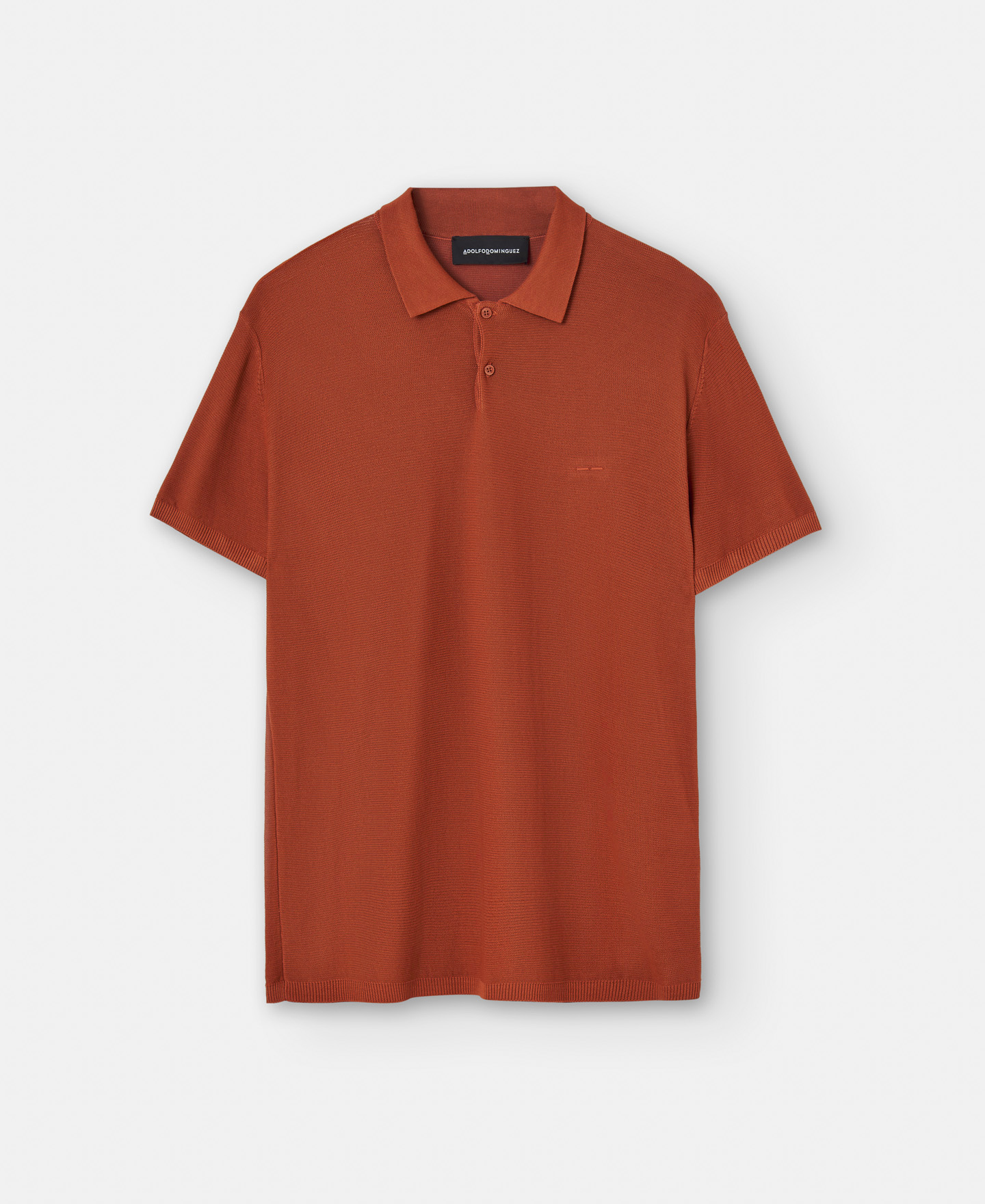 Cotton and viscose two button polo shirt image number 4