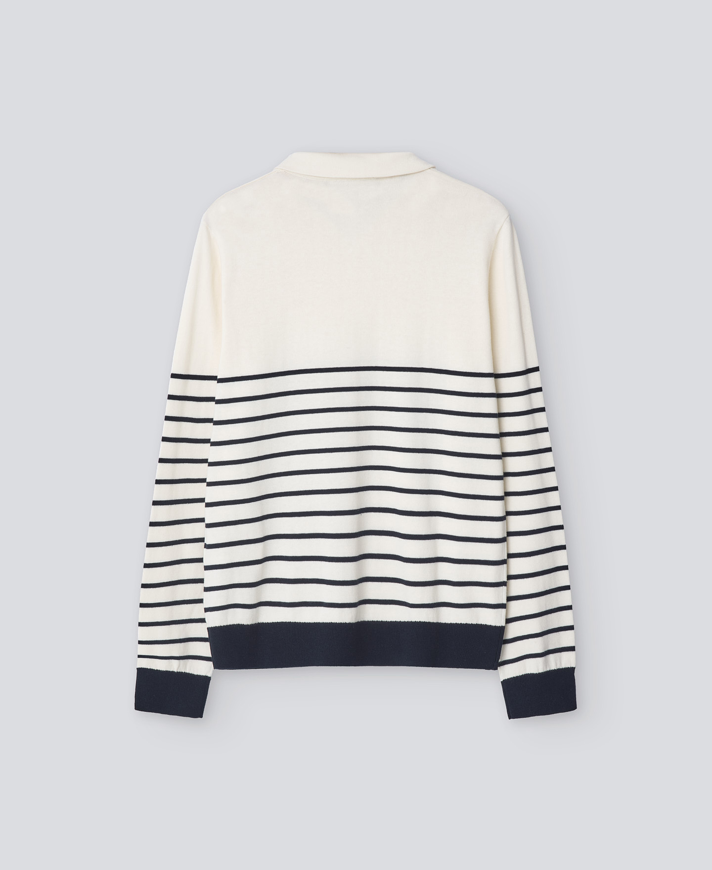 Striped cotton polo man image number 5