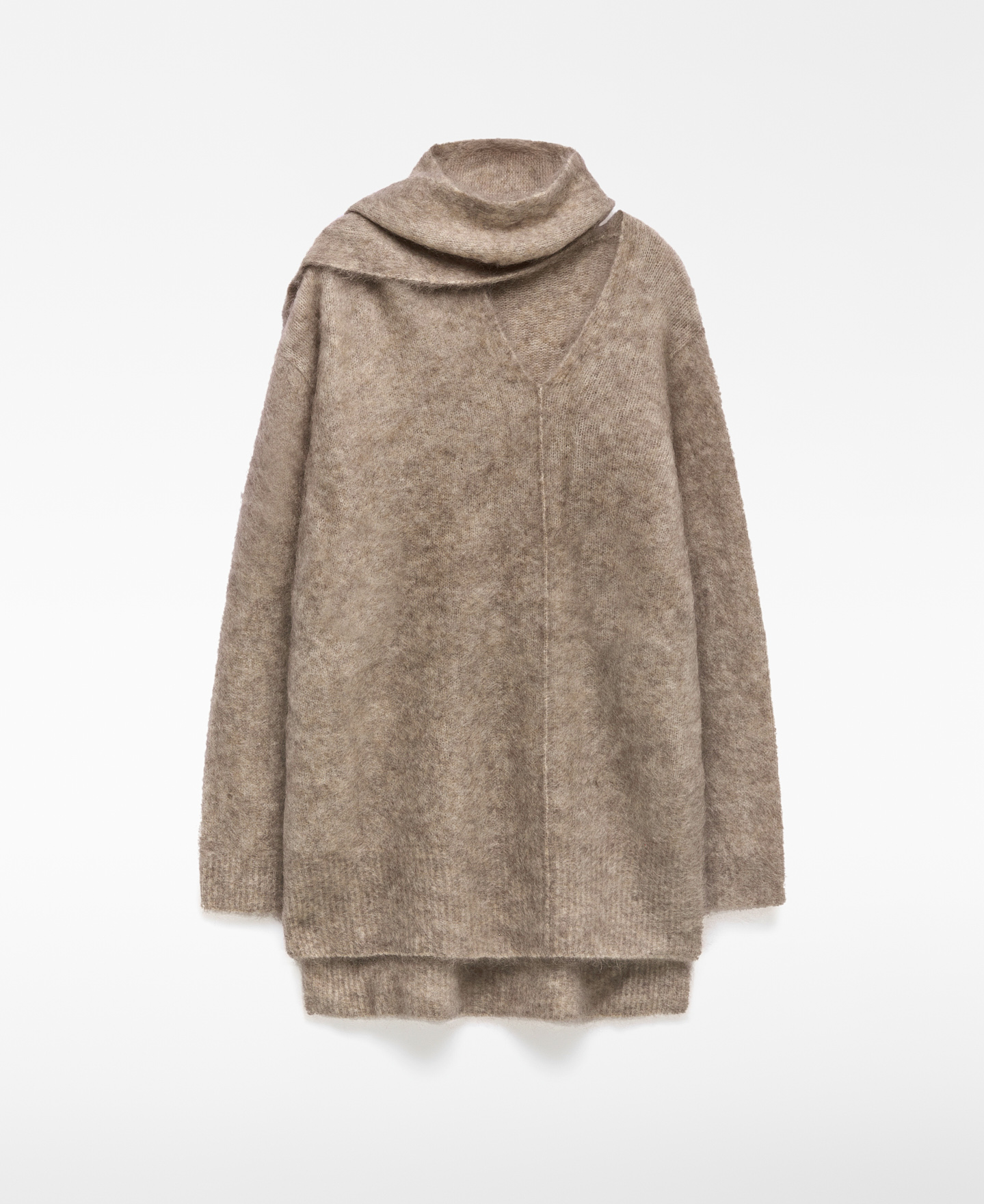 Pull à col roulé cardé pour femme image number 4