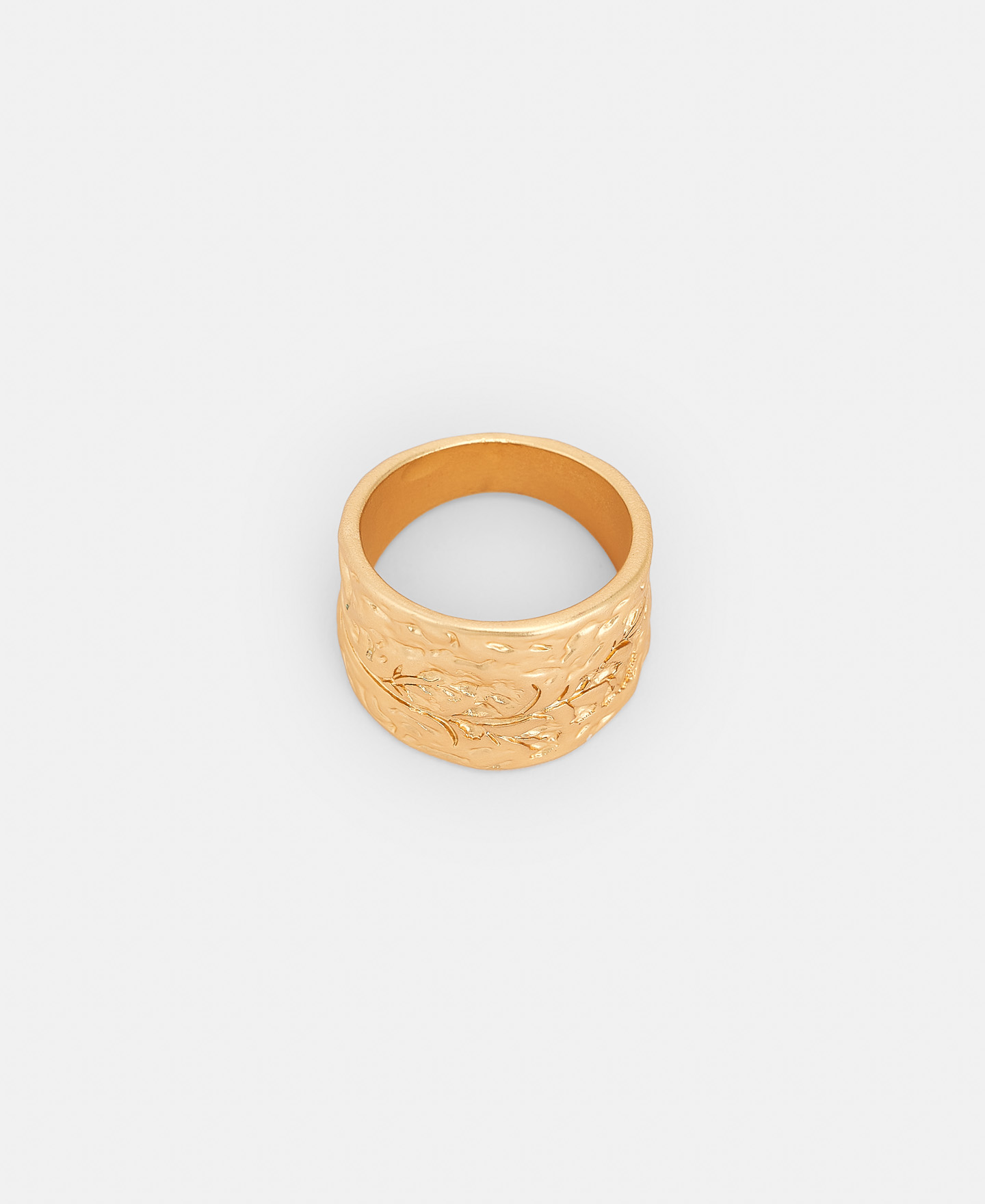 Anillo metálico motivo prensado image number 0