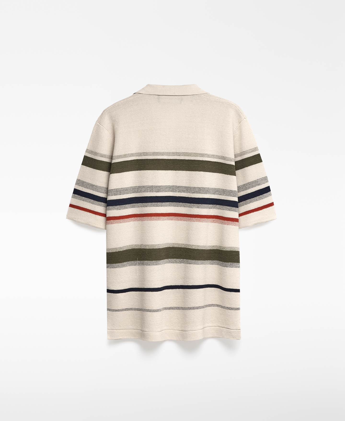 Polo rayas con botones hombre image number 5