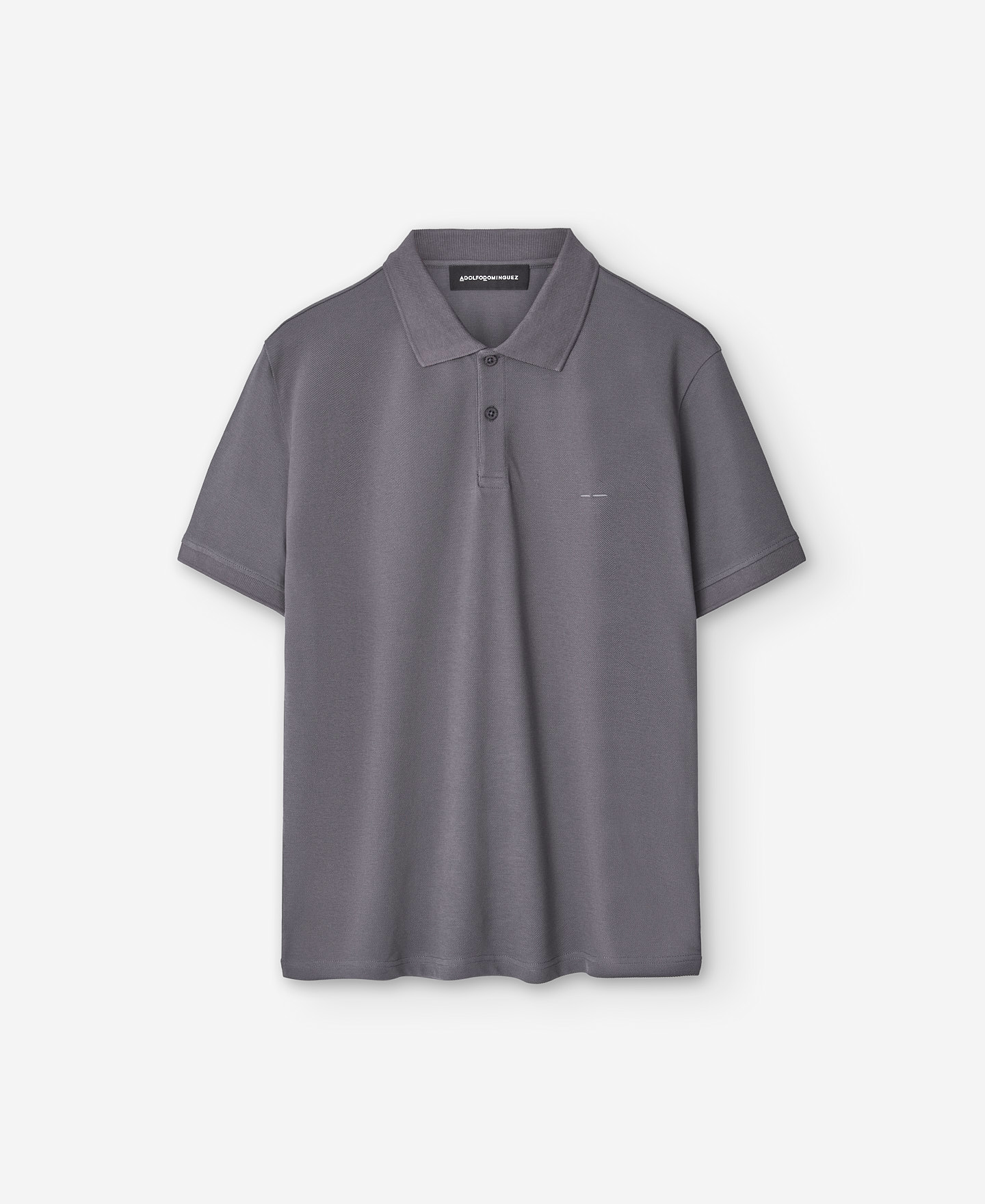 Polo piqué en coton gris homme image number 4
