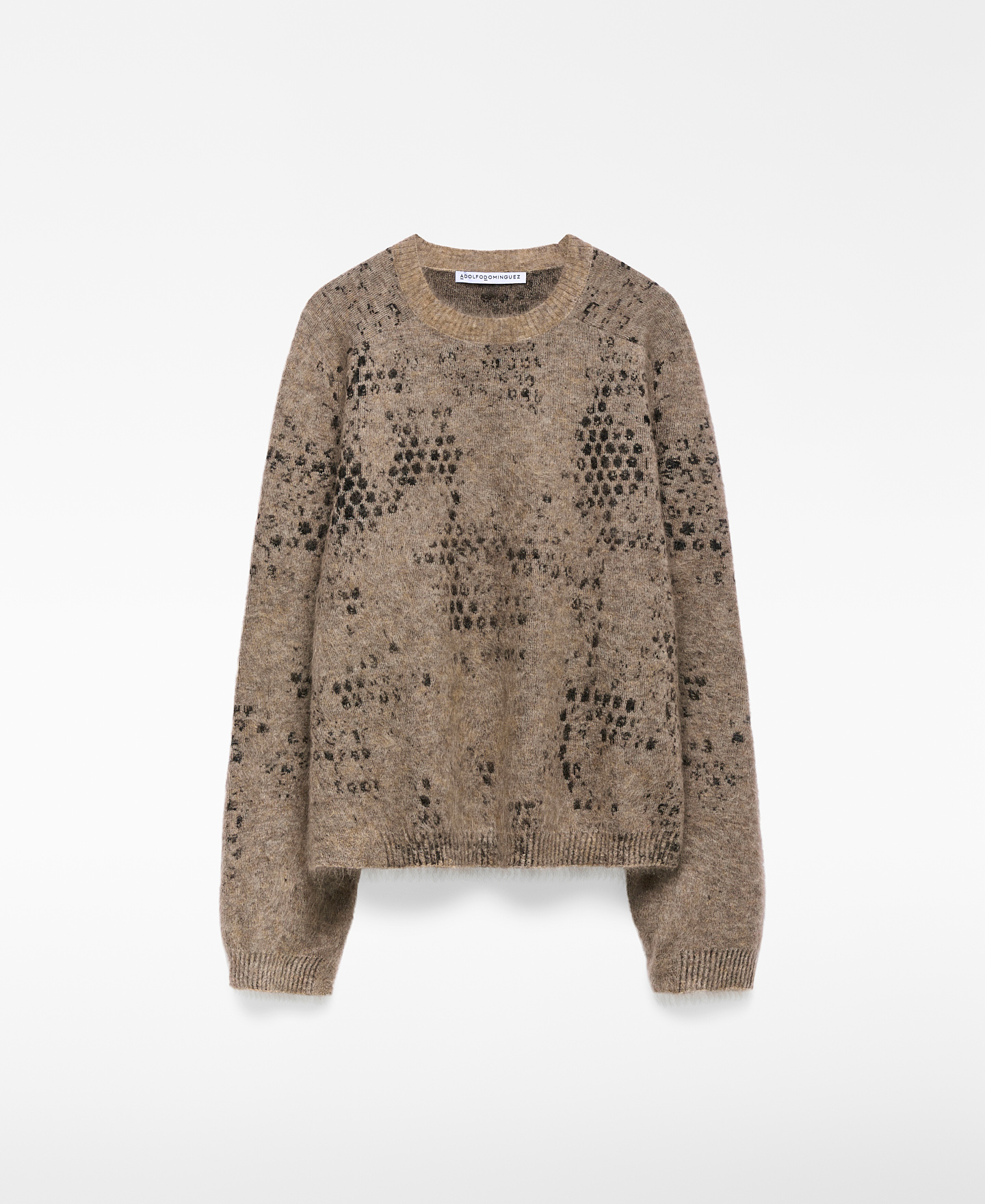 Kurz geschnittener Jacquard-Strickpullover für Damen image number 4