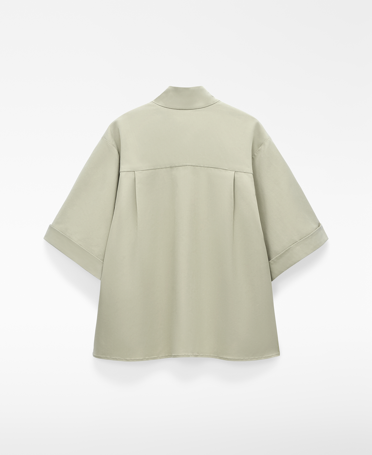 Camisa manga corta cuello tira mujer image number 5